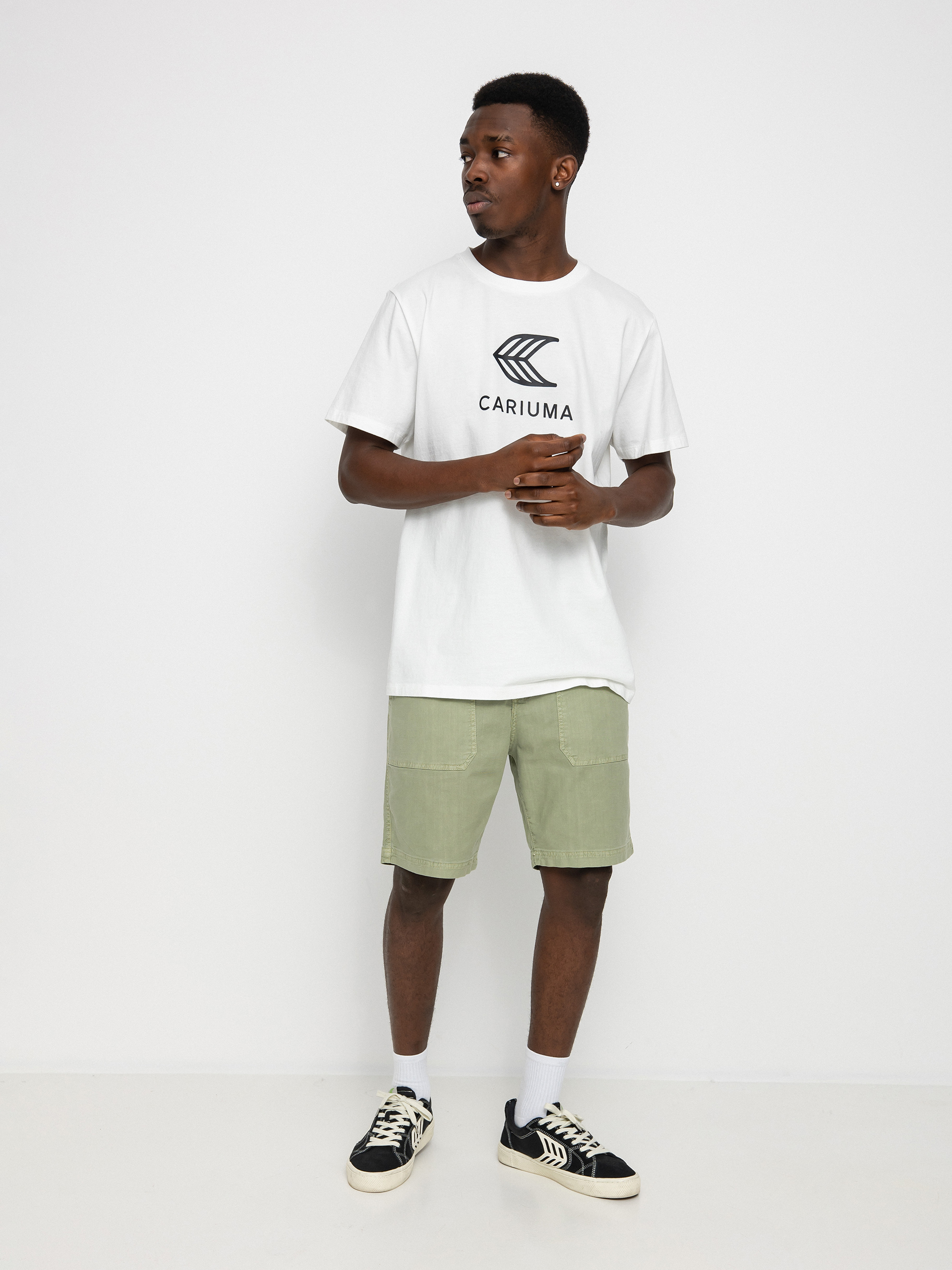 Tricou Cariuma Logo (white)
