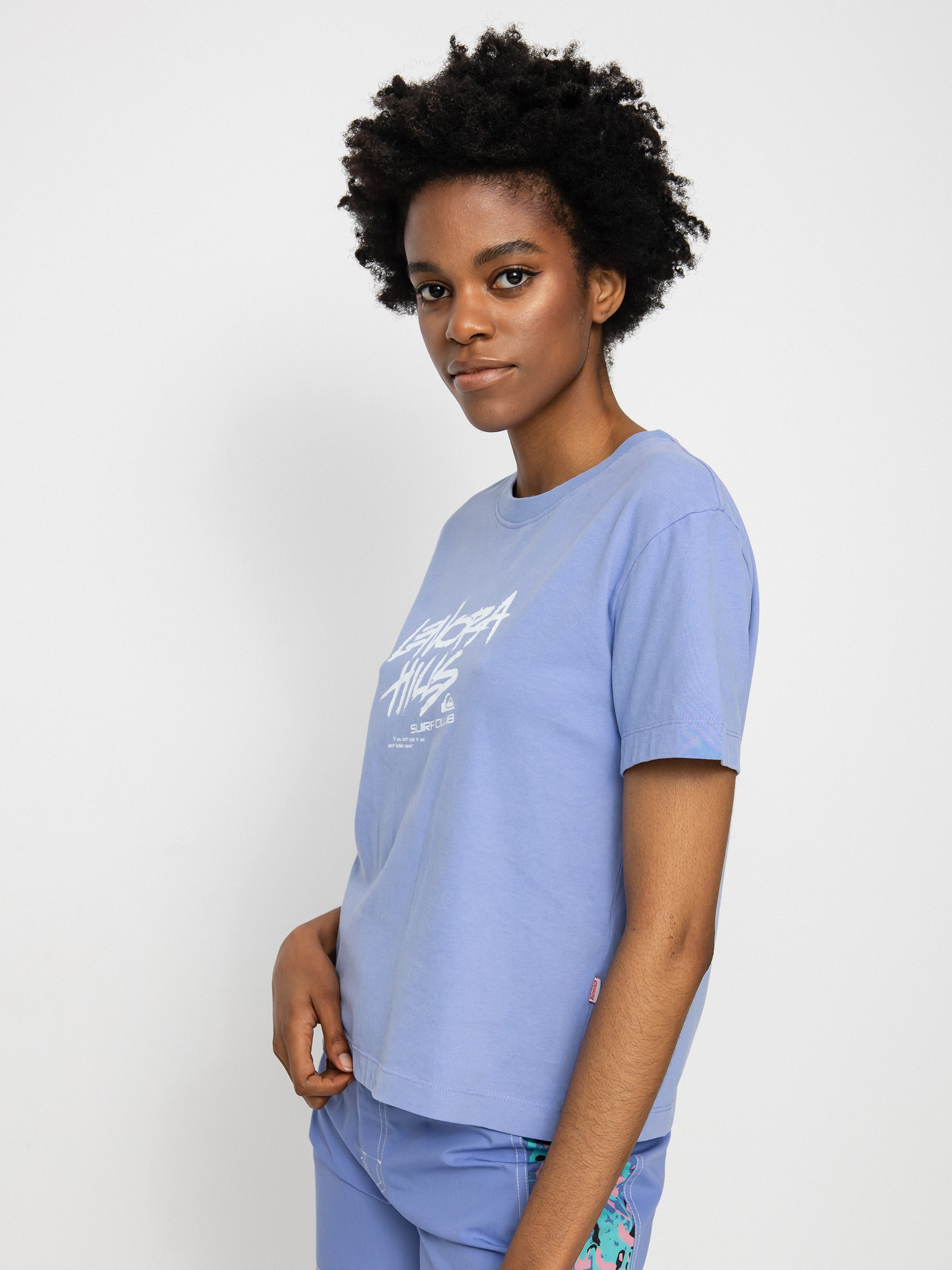 Tricou Quiksilver X Stranger Things 86 Crop Wmn (jacaranda)