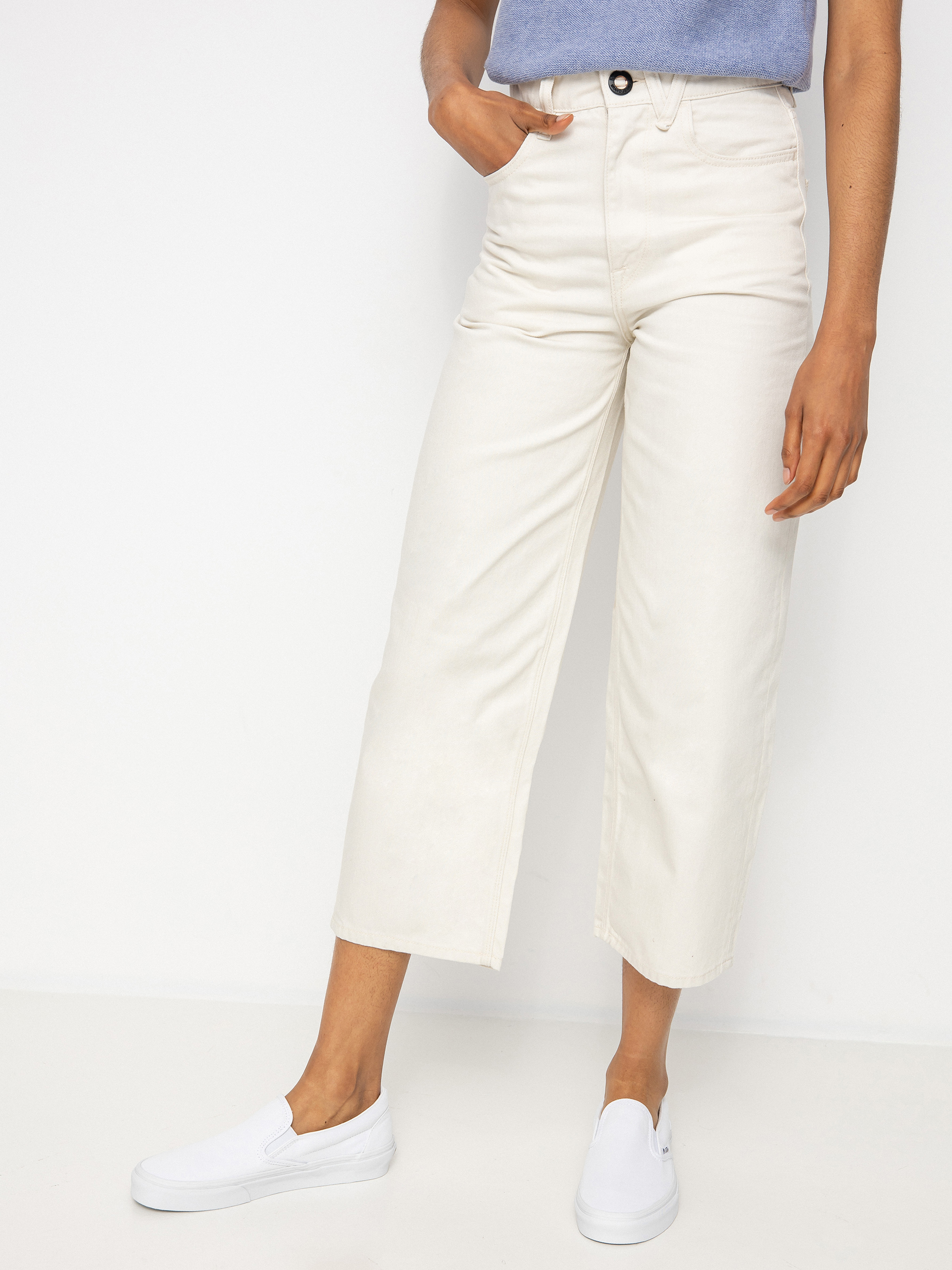 Pantaloni Volcom Weellow Denim Wmn (cloud)