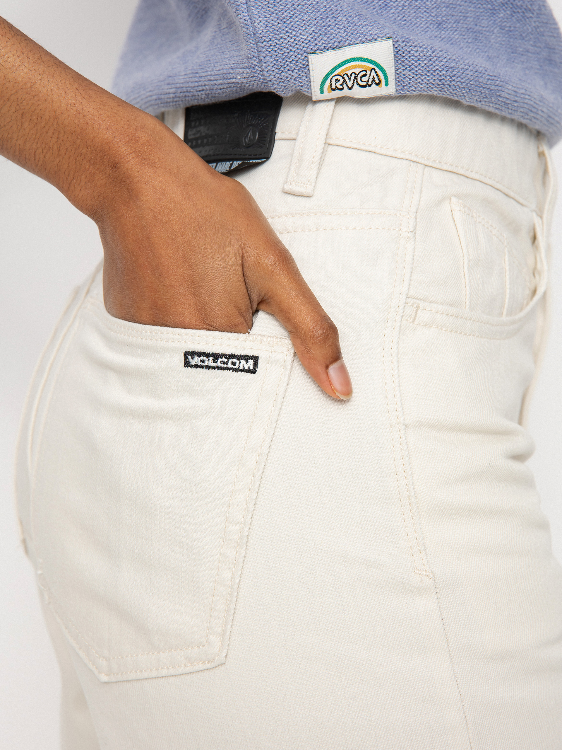 Pantaloni Volcom Weellow Denim Wmn (cloud)