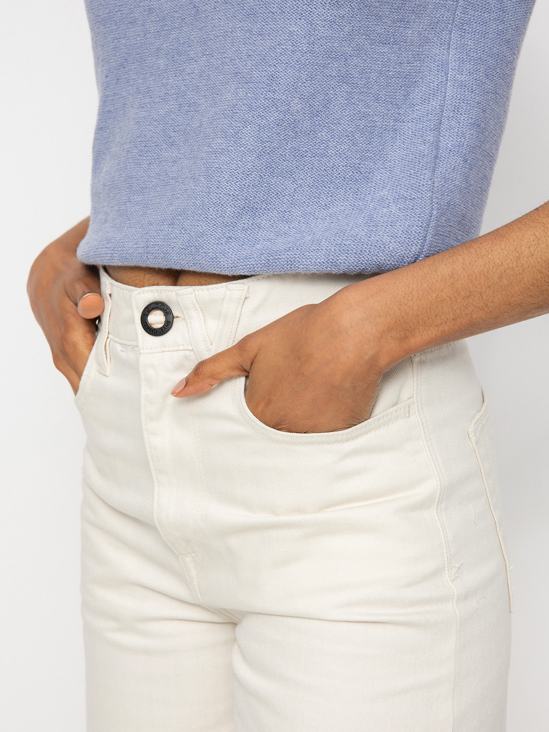 Pantaloni Volcom Weellow Denim Wmn (cloud)