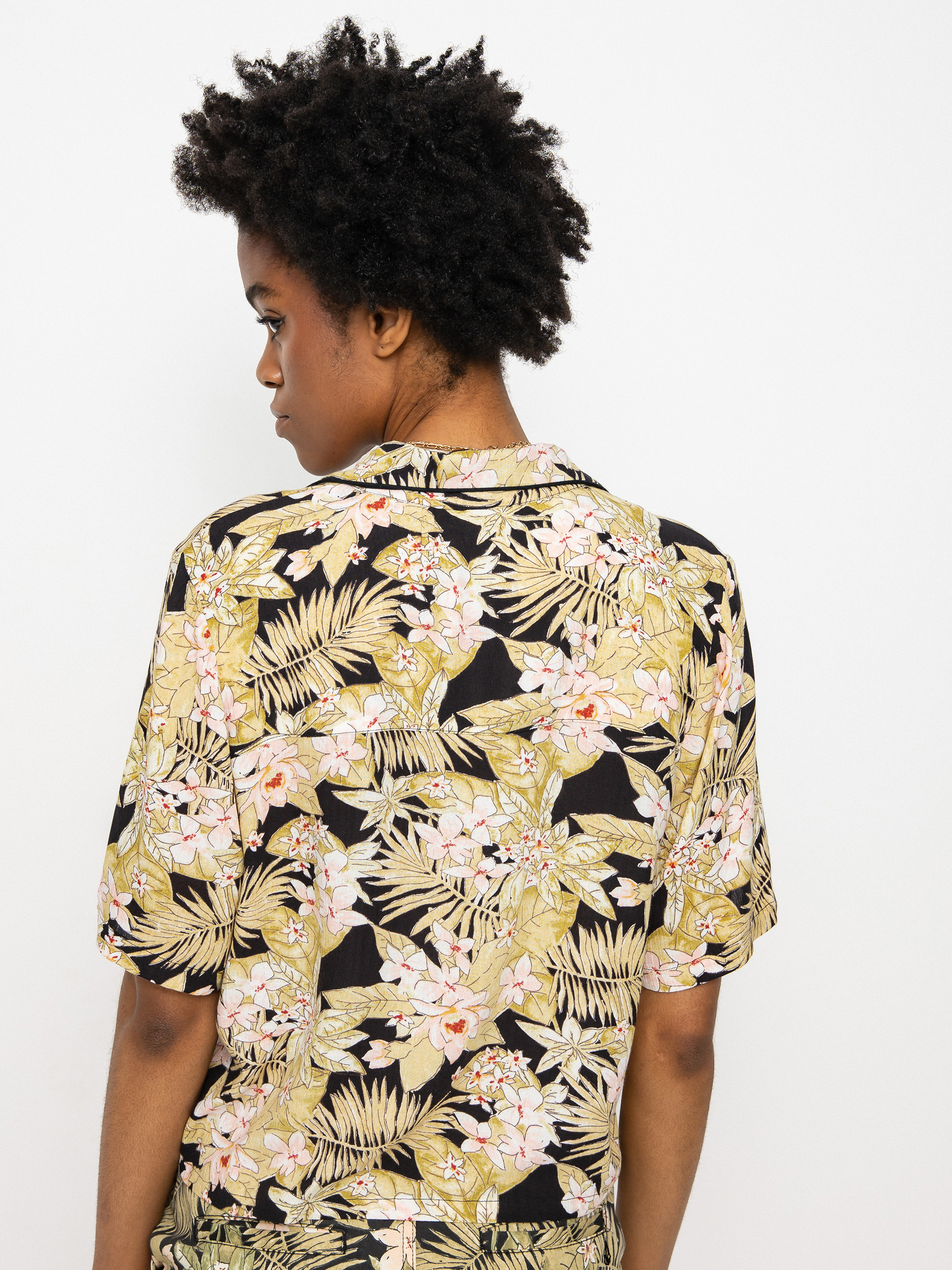 Cămașă Volcom Static Bloom Top Wmn (black combo)