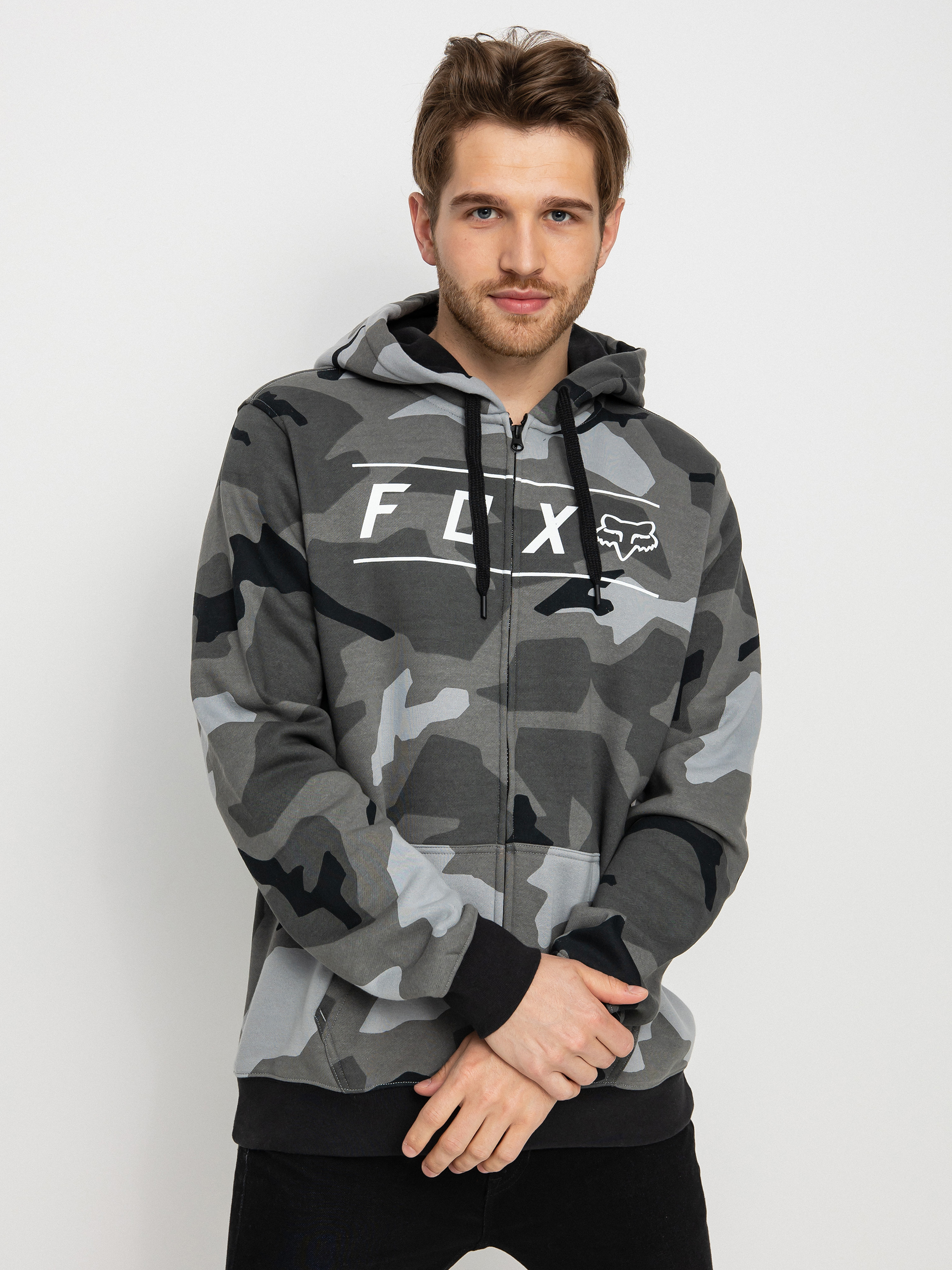 Hanorac cu glugă Fox Pinnacle Camo ZHD (blk cam)