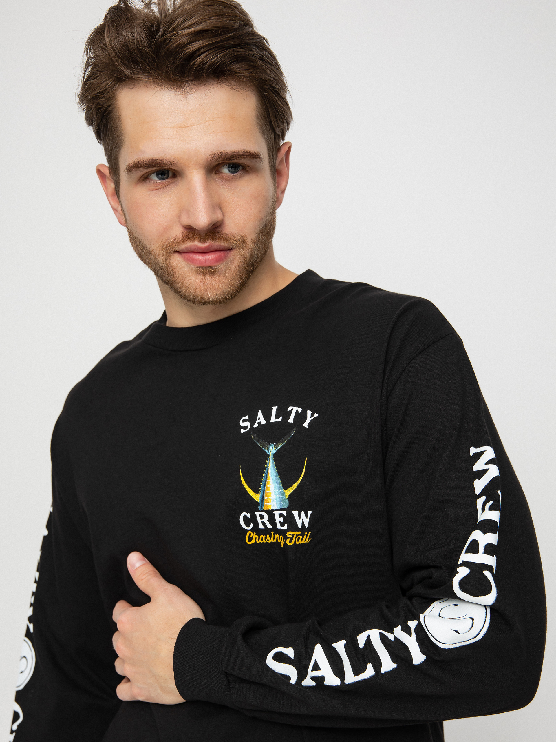 Longsleeve Salty Crew Tailed (black)