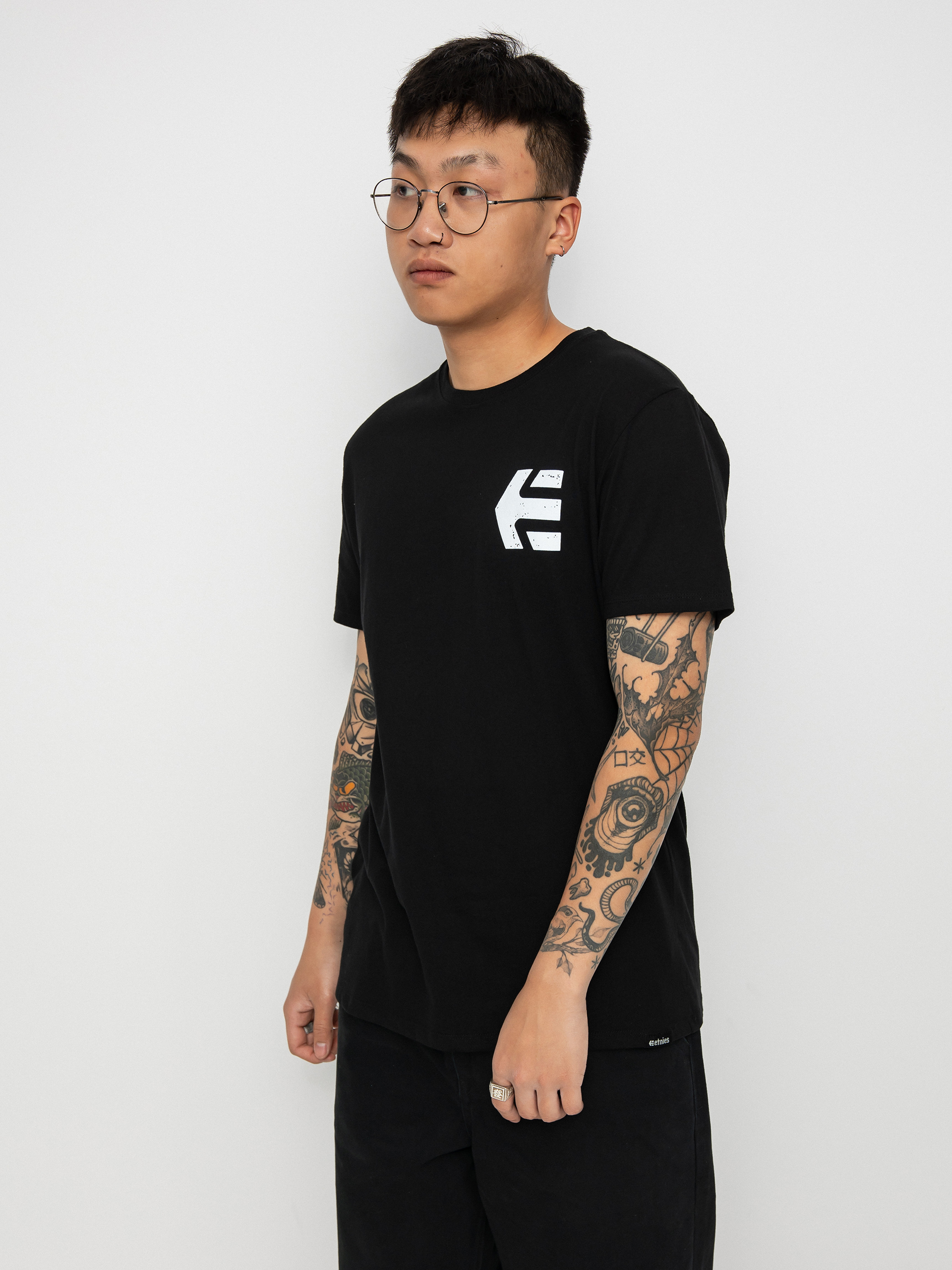 Tricou Etnies Skate Co (black /white)
