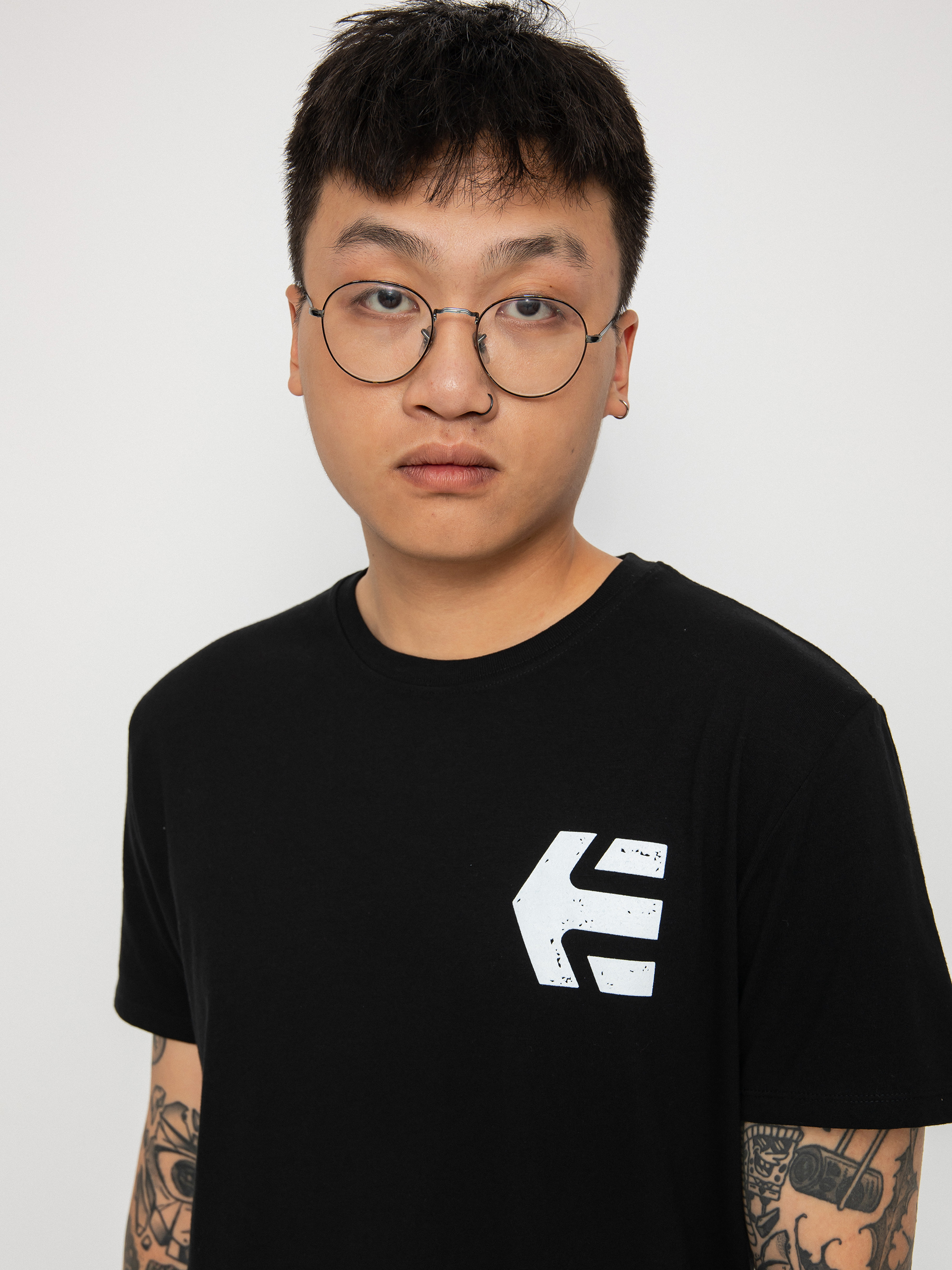 Tricou Etnies Skate Co (black /white)