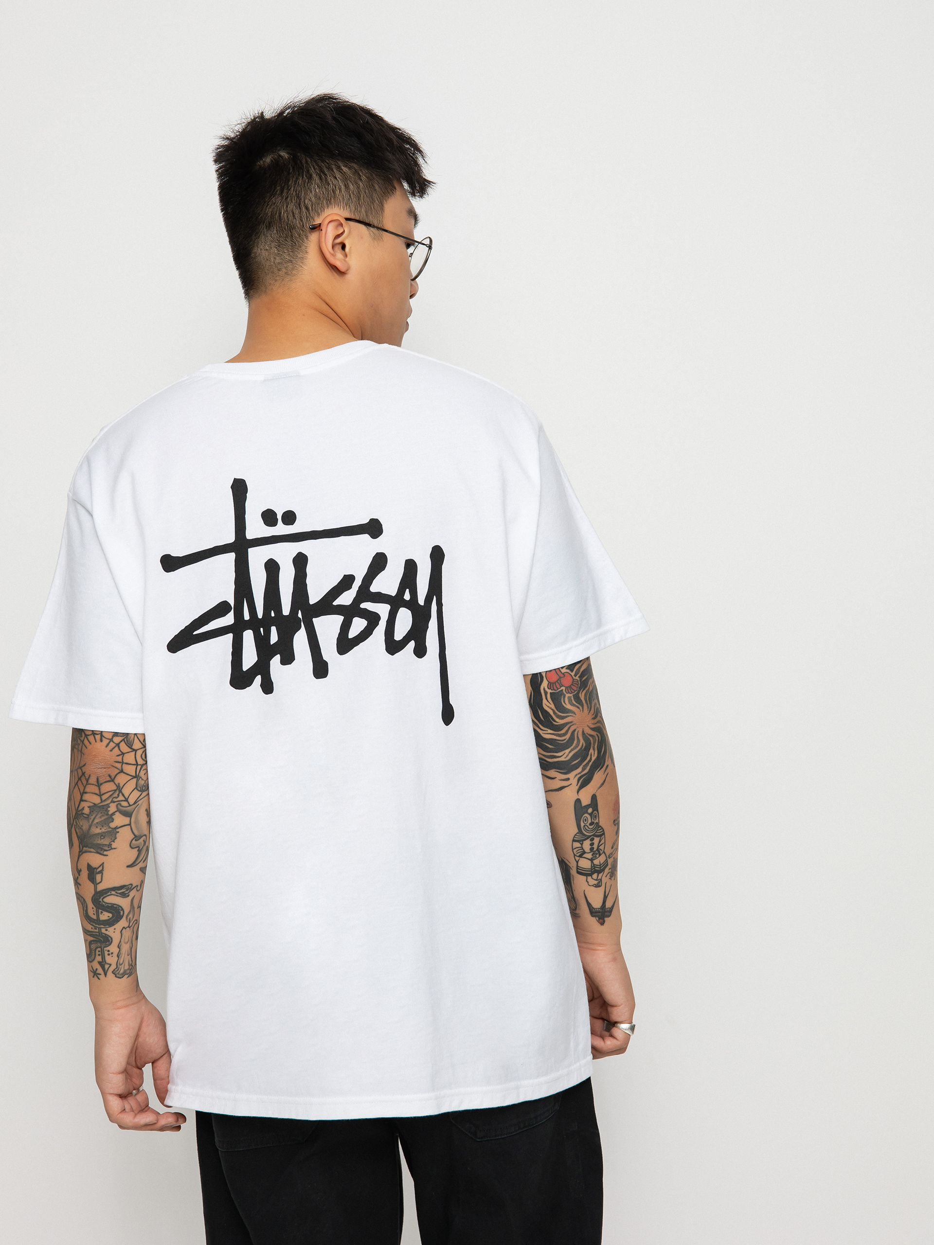 Tricou Stussy Basic - alb (white)