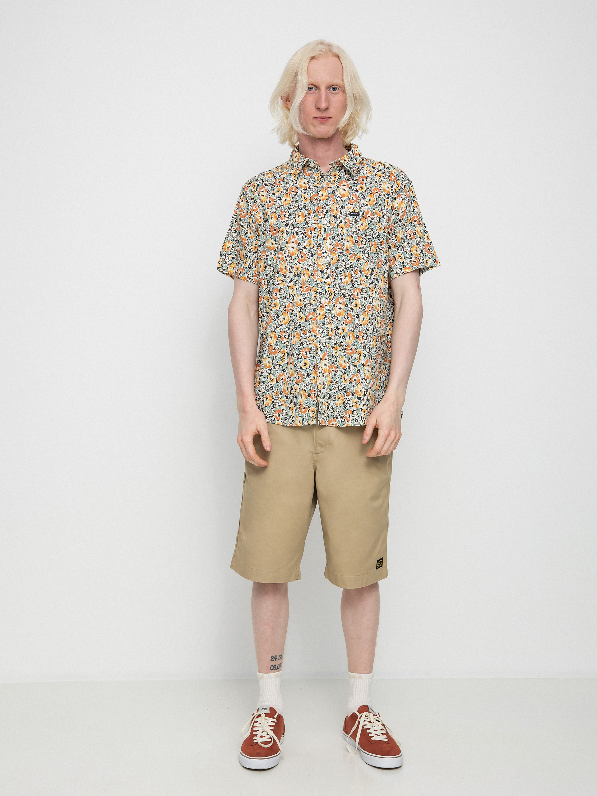 Cămașă RVCA Lewis Floral (antique white)