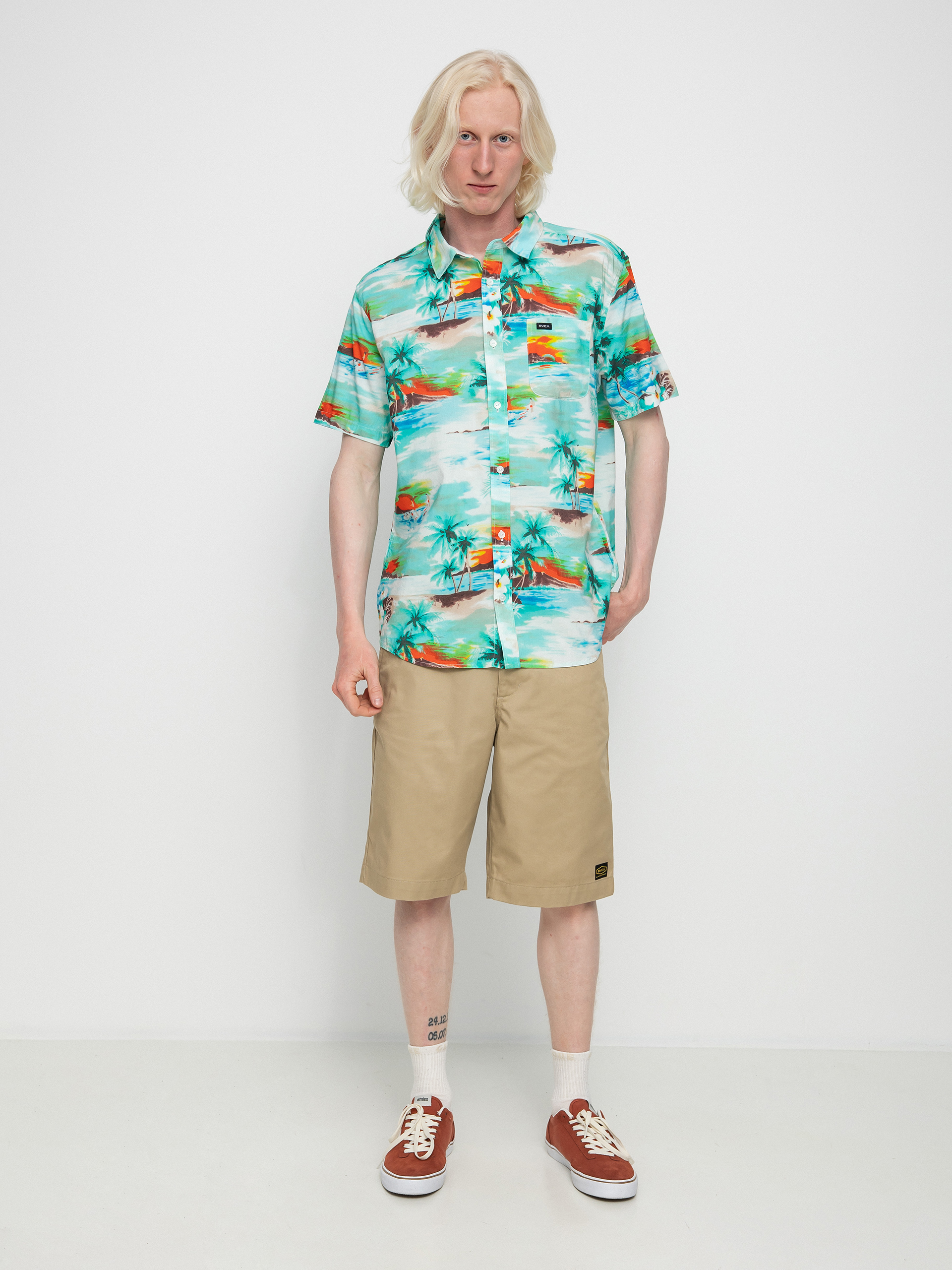Cămașă RVCA Paradiso (teal)