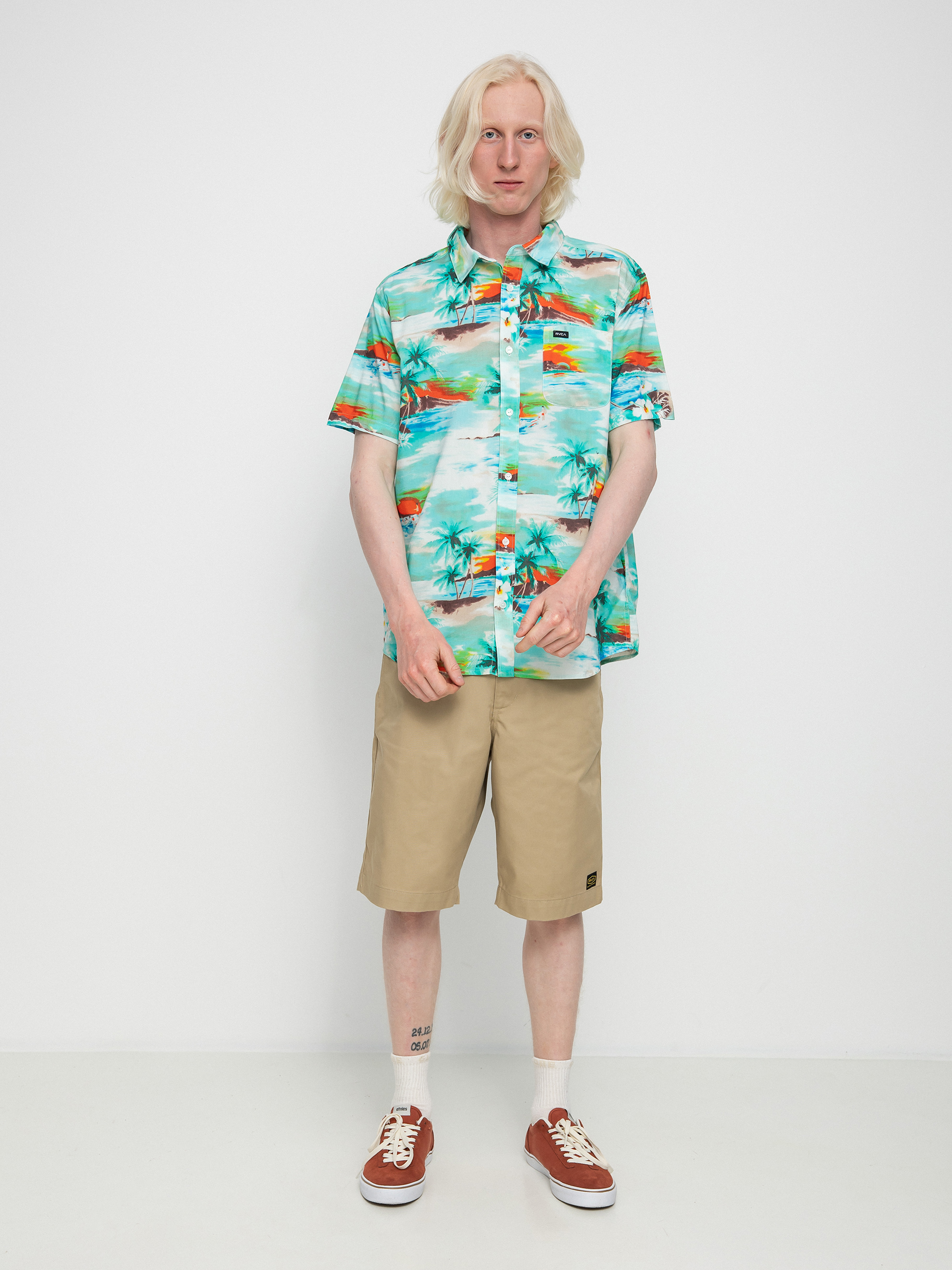 Cămașă RVCA Paradiso (teal)