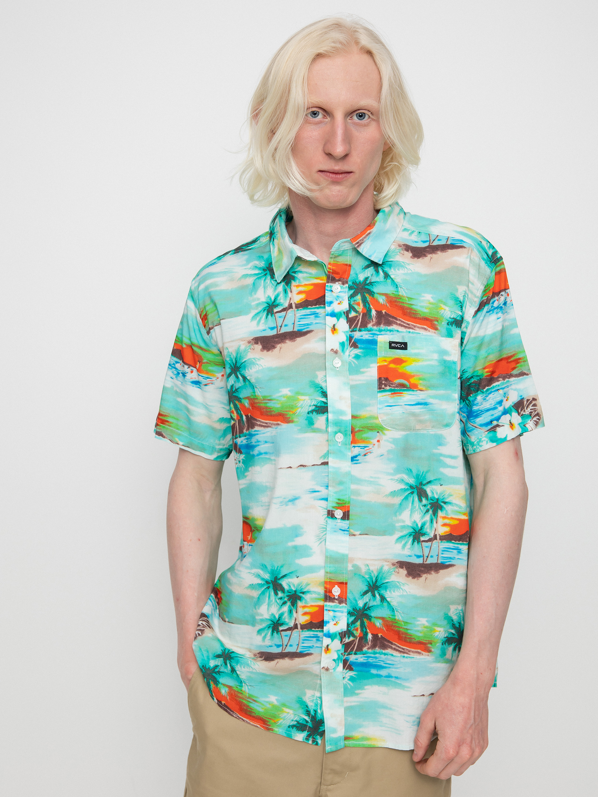 Cămașă RVCA Paradiso (teal)