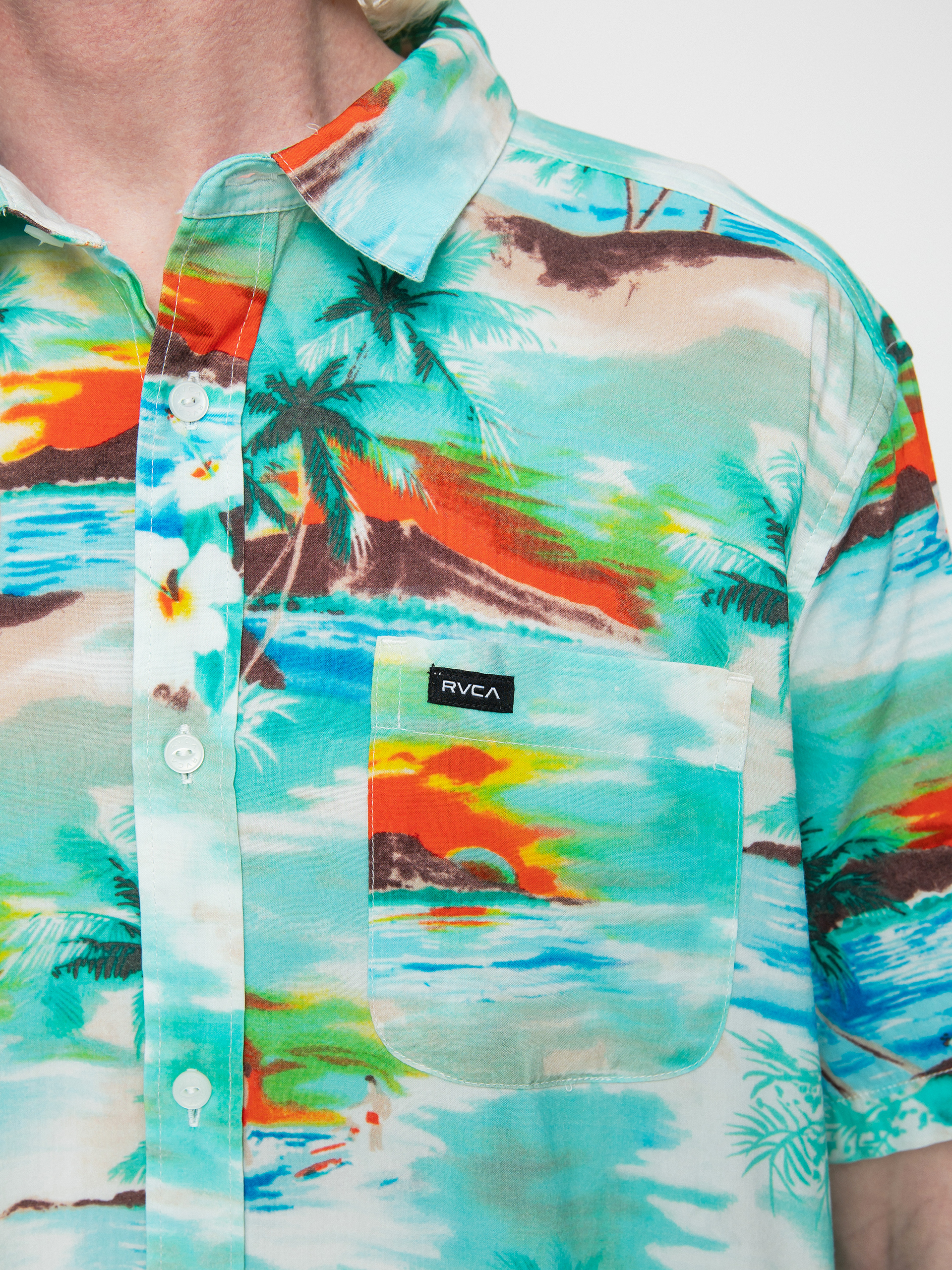 Cămașă RVCA Paradiso (teal)