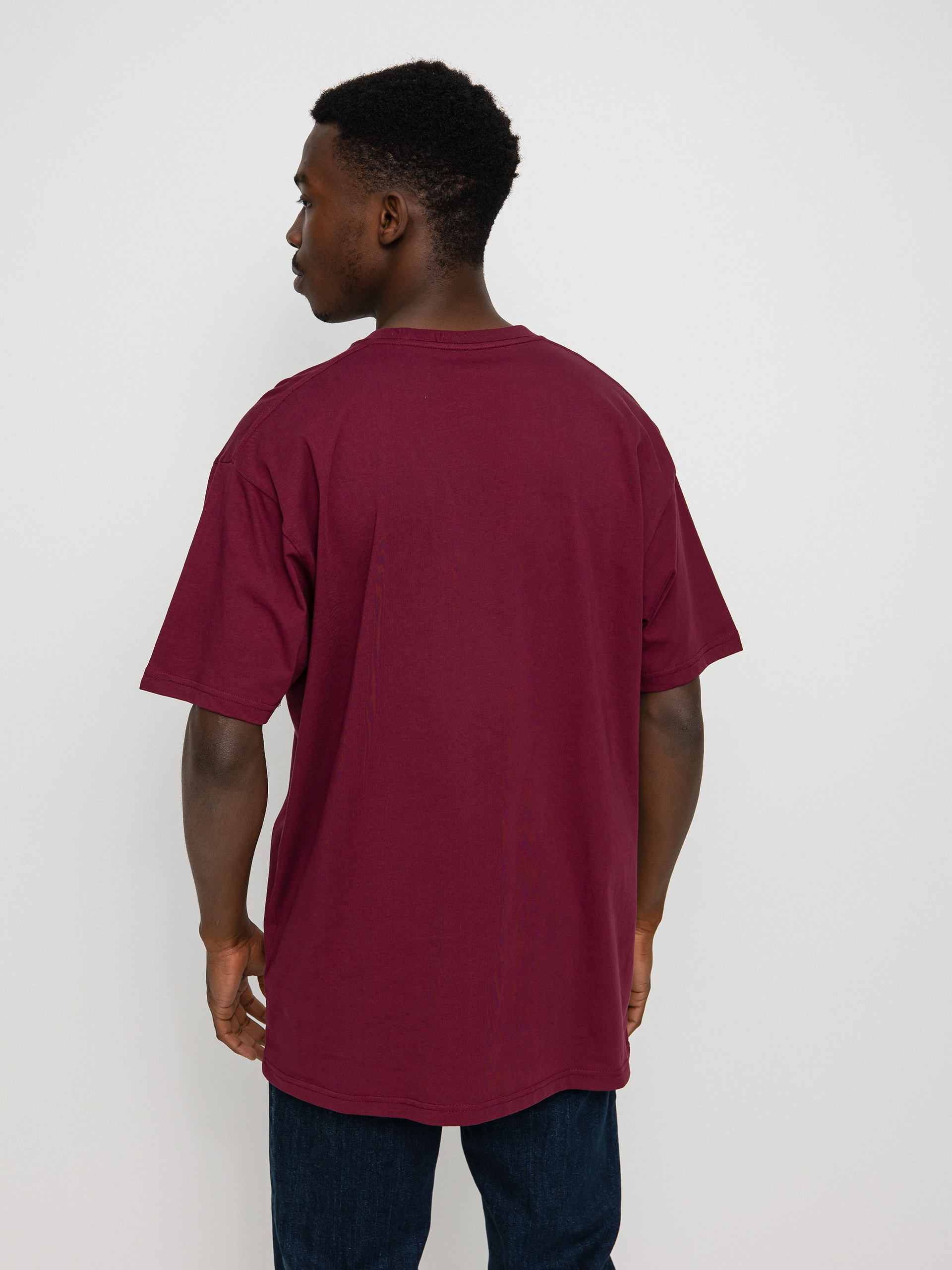 Tricou Vans Left Chest Logo (burgundy)