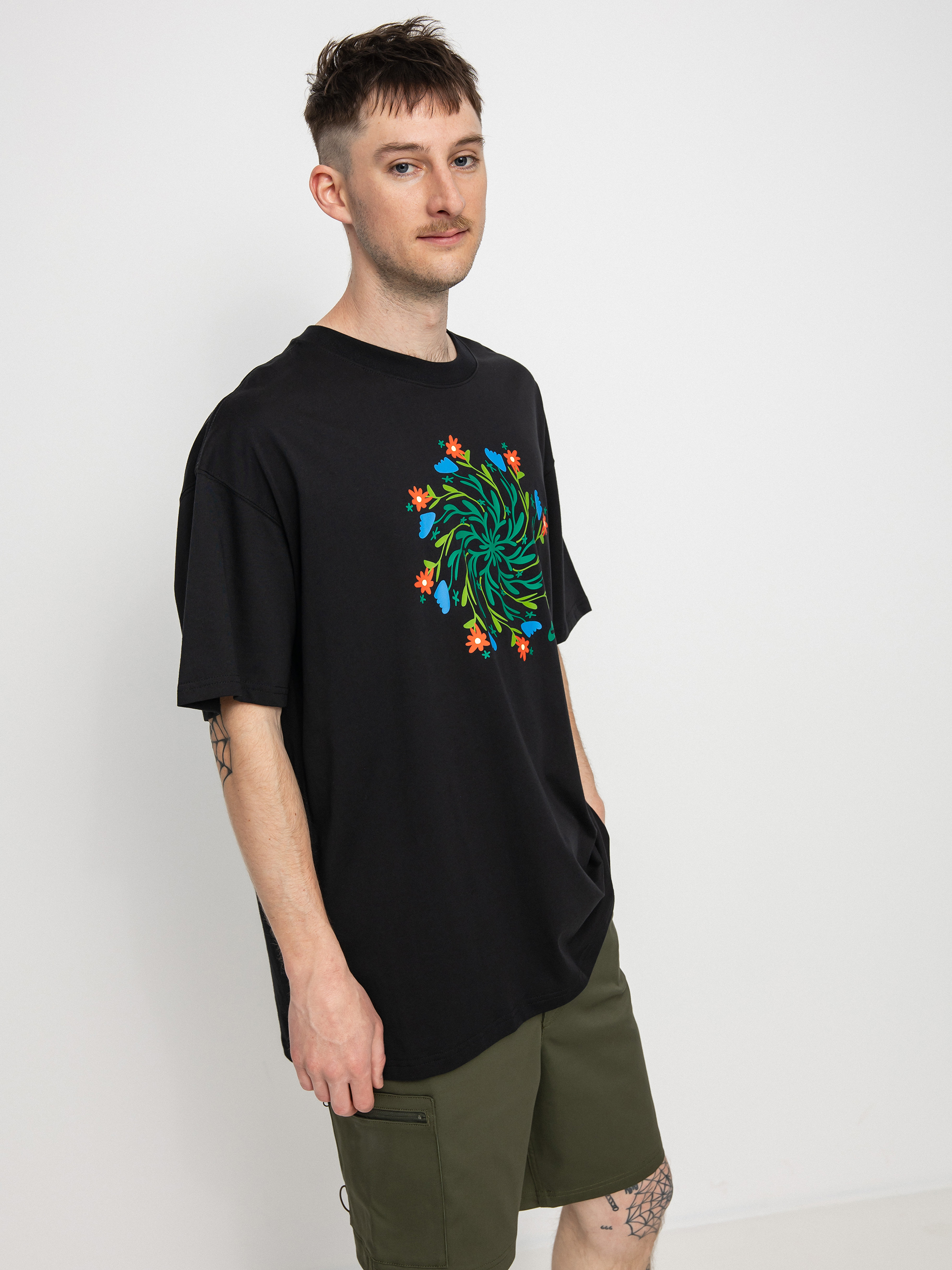 Tricou Nike SB Wild Flower (black)