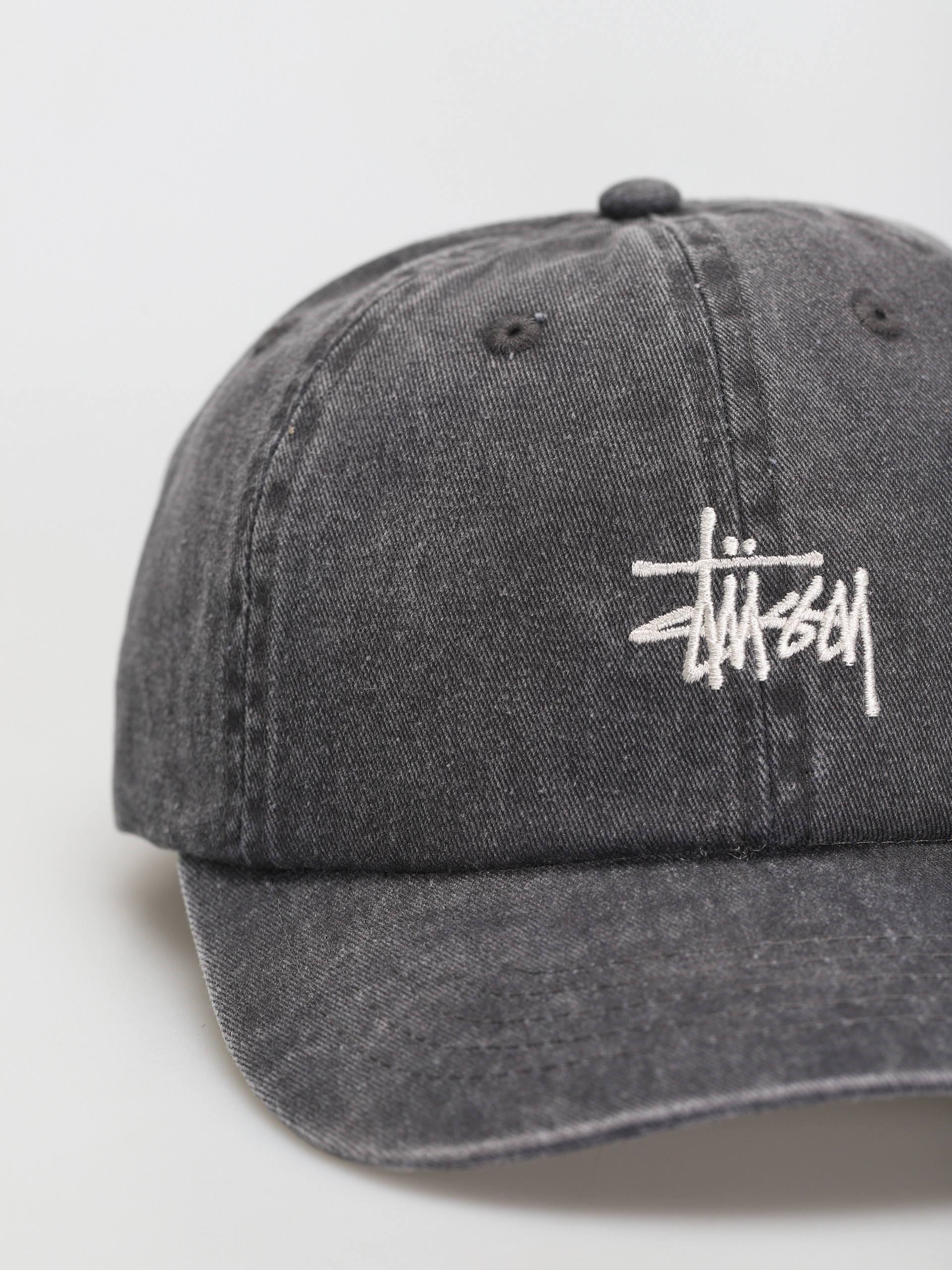 Șapcă Stussy Washed Stock Low Pro (charcoal)