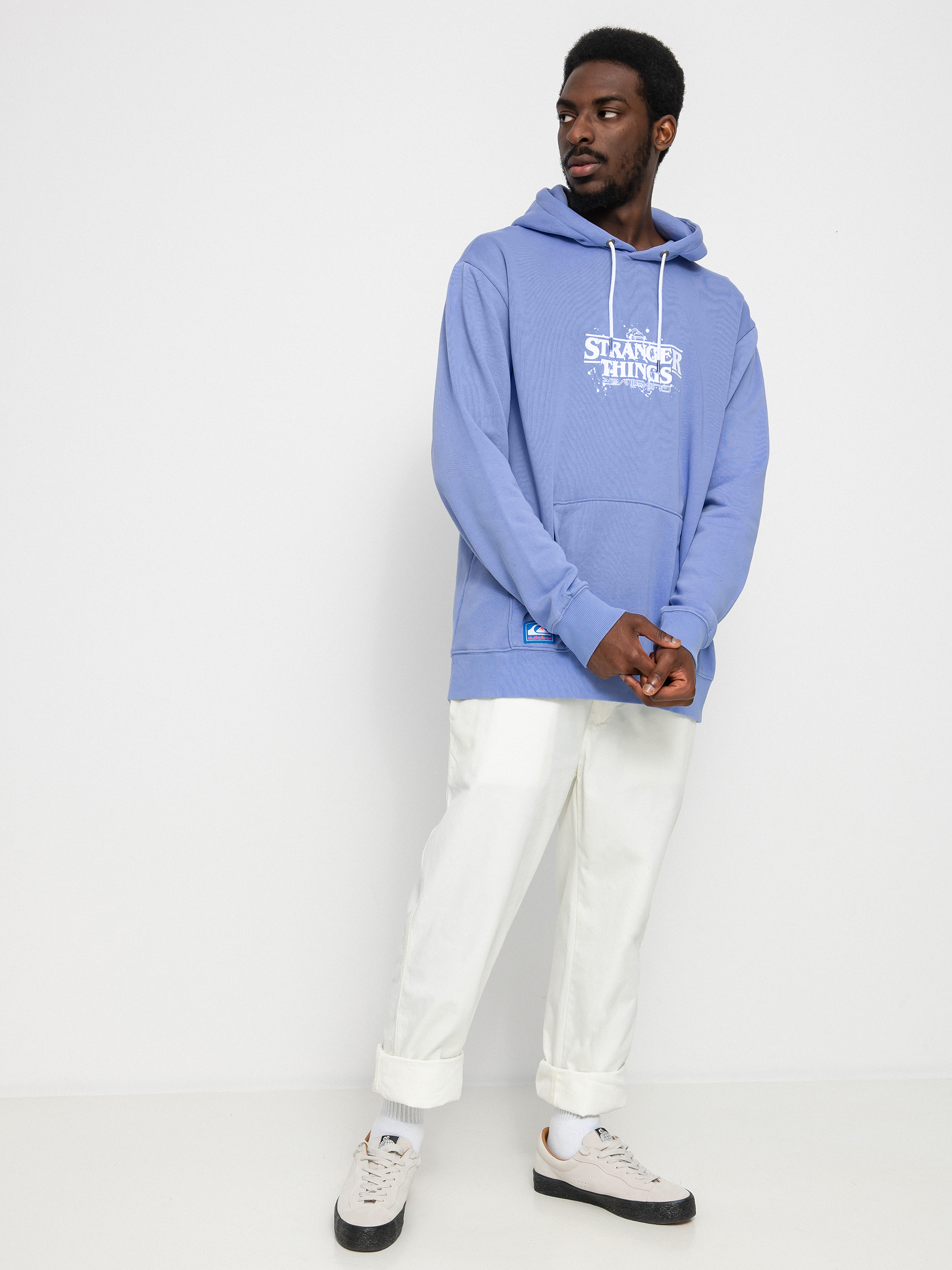 Hanorac cu glugă Quiksilver X Stranger Things Official Logo HD (jacaranda)