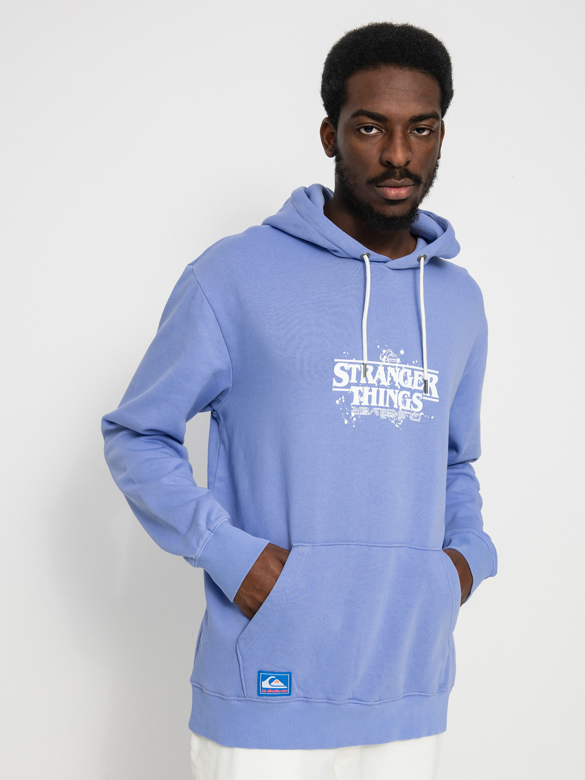 Hanorac cu glugă Quiksilver X Stranger Things Official Logo HD (jacaranda)