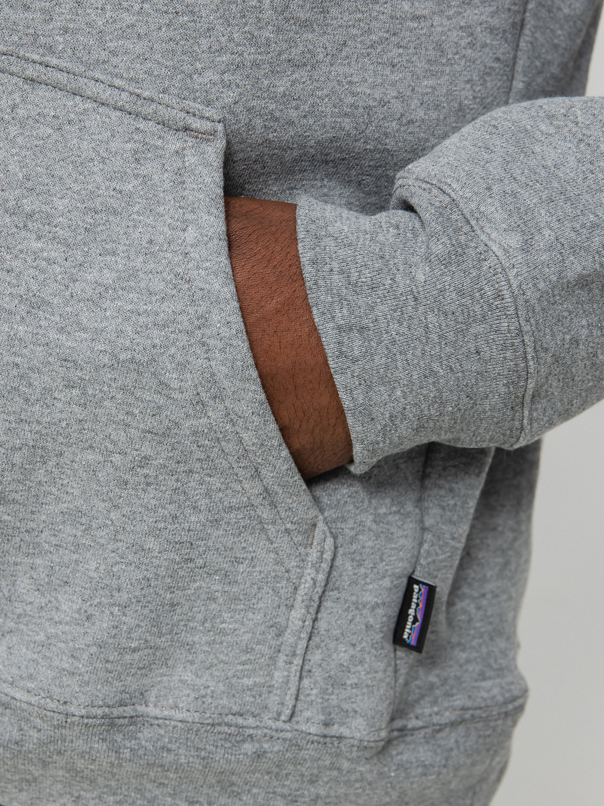 Hanorac cu glugă Patagonia Label Uprisal HD (gravel heather)