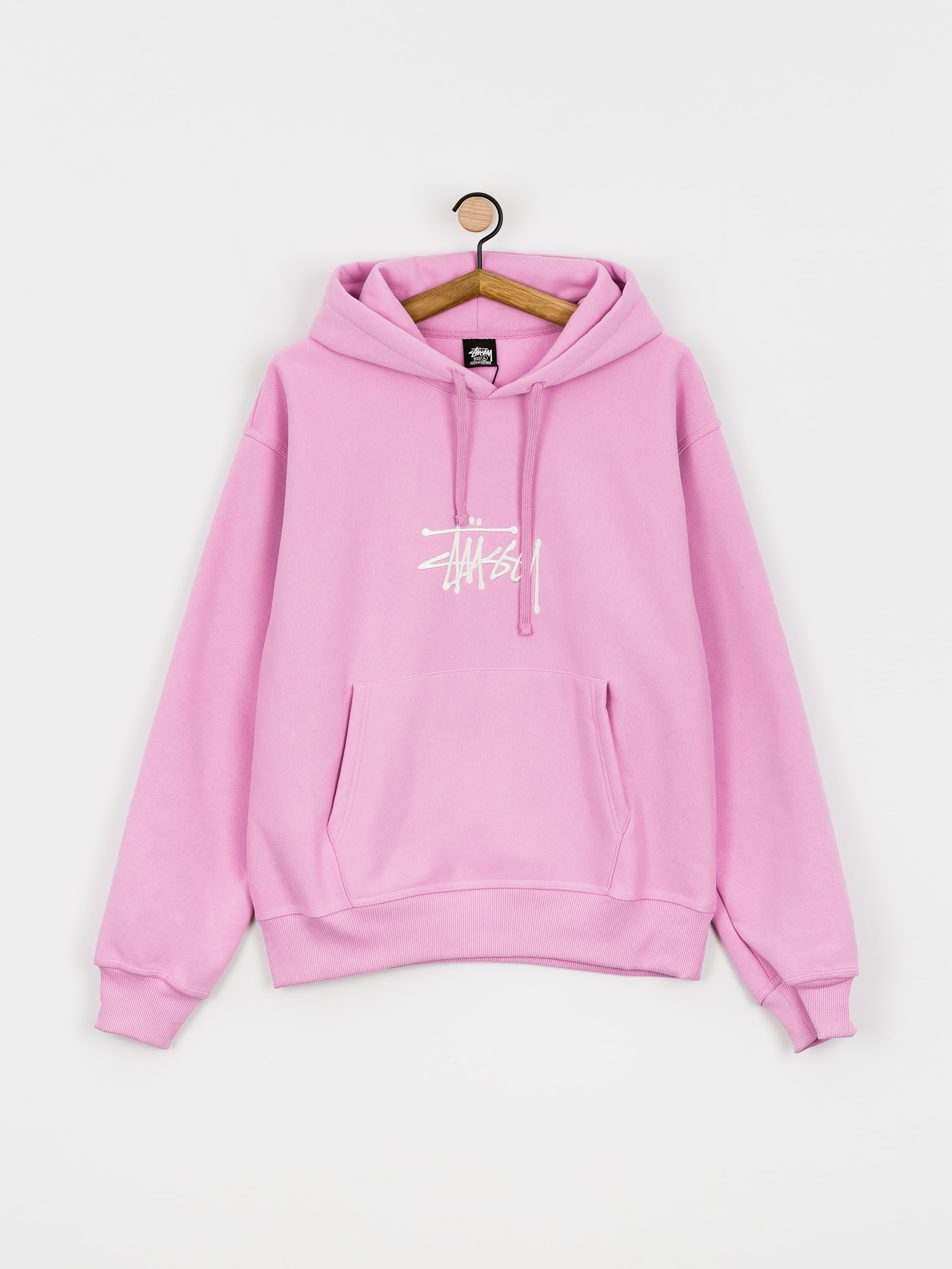 Hanorac cu glugă Stussy Basic App. HD (pink)