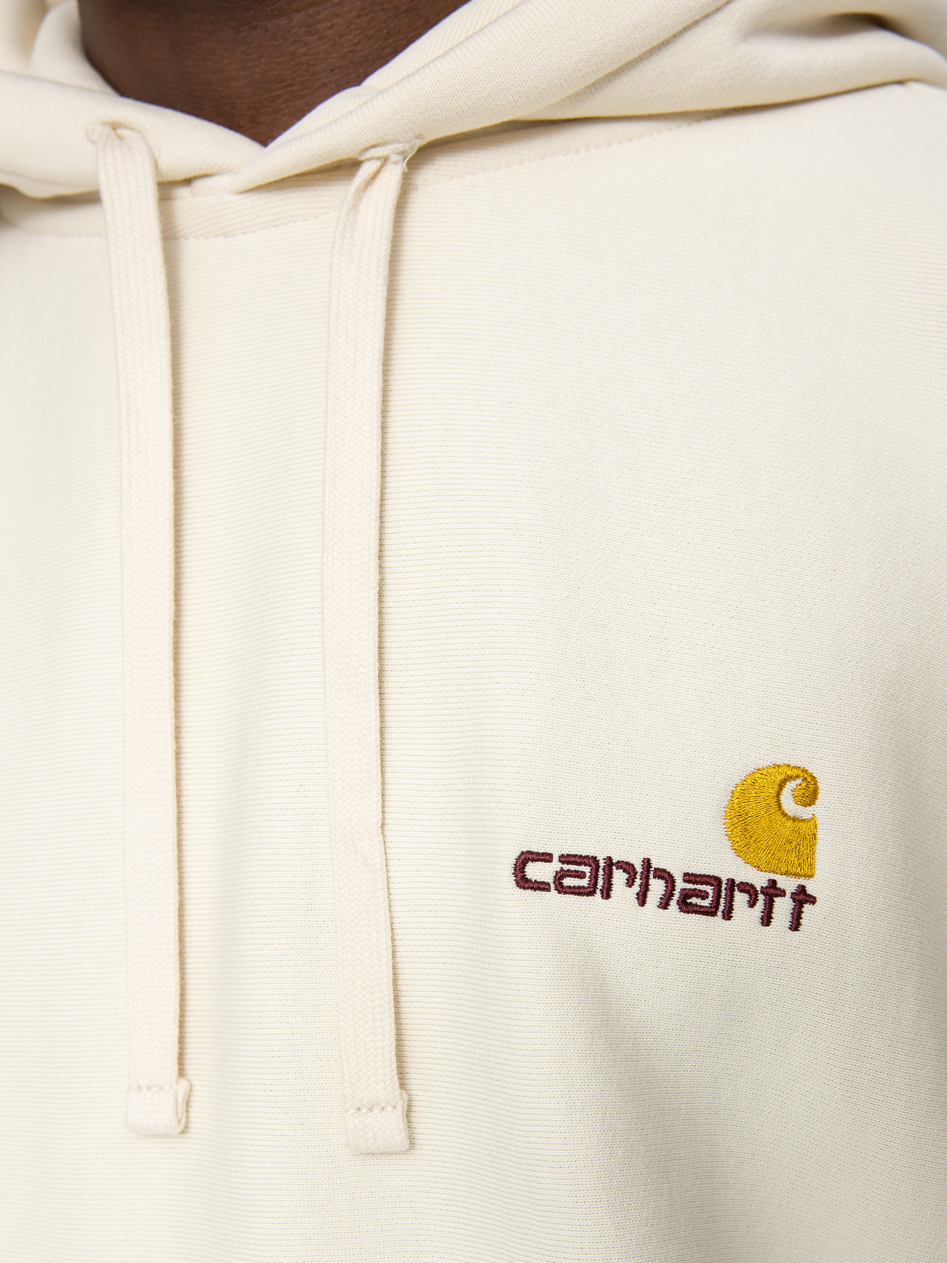 Hanorac cu glugă Carhartt WIP American Script HD (natural)