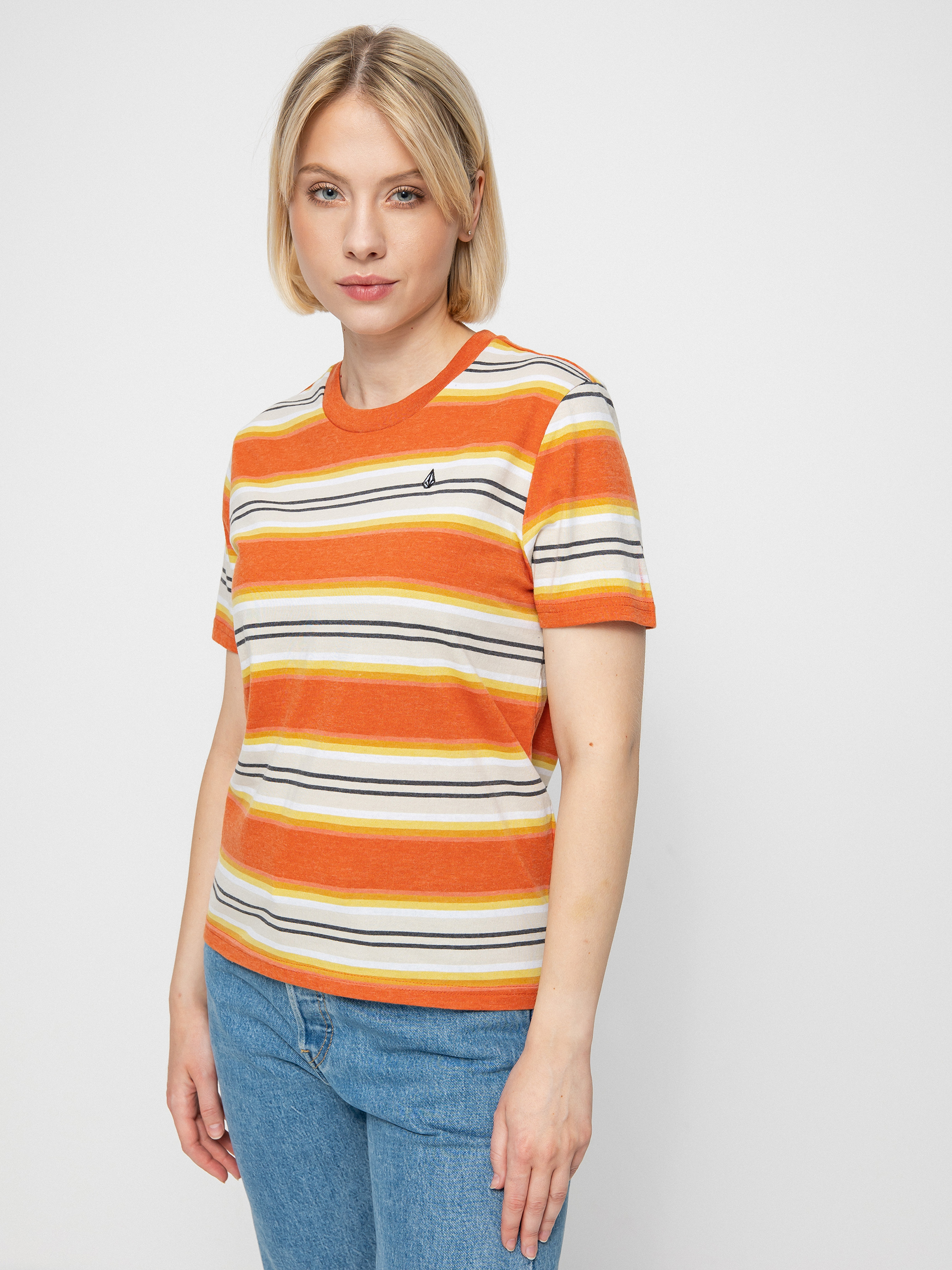 Tricou Volcom Site Linez Wmn (rust)