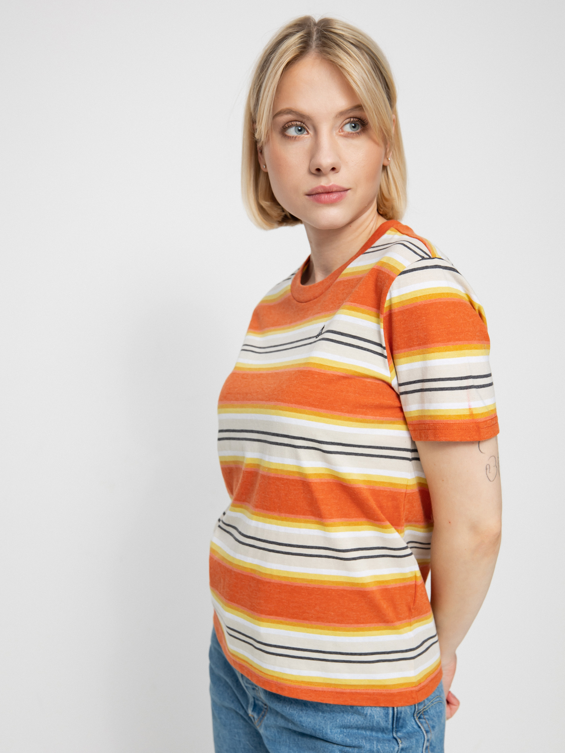 Tricou Volcom Site Linez Wmn (rust)