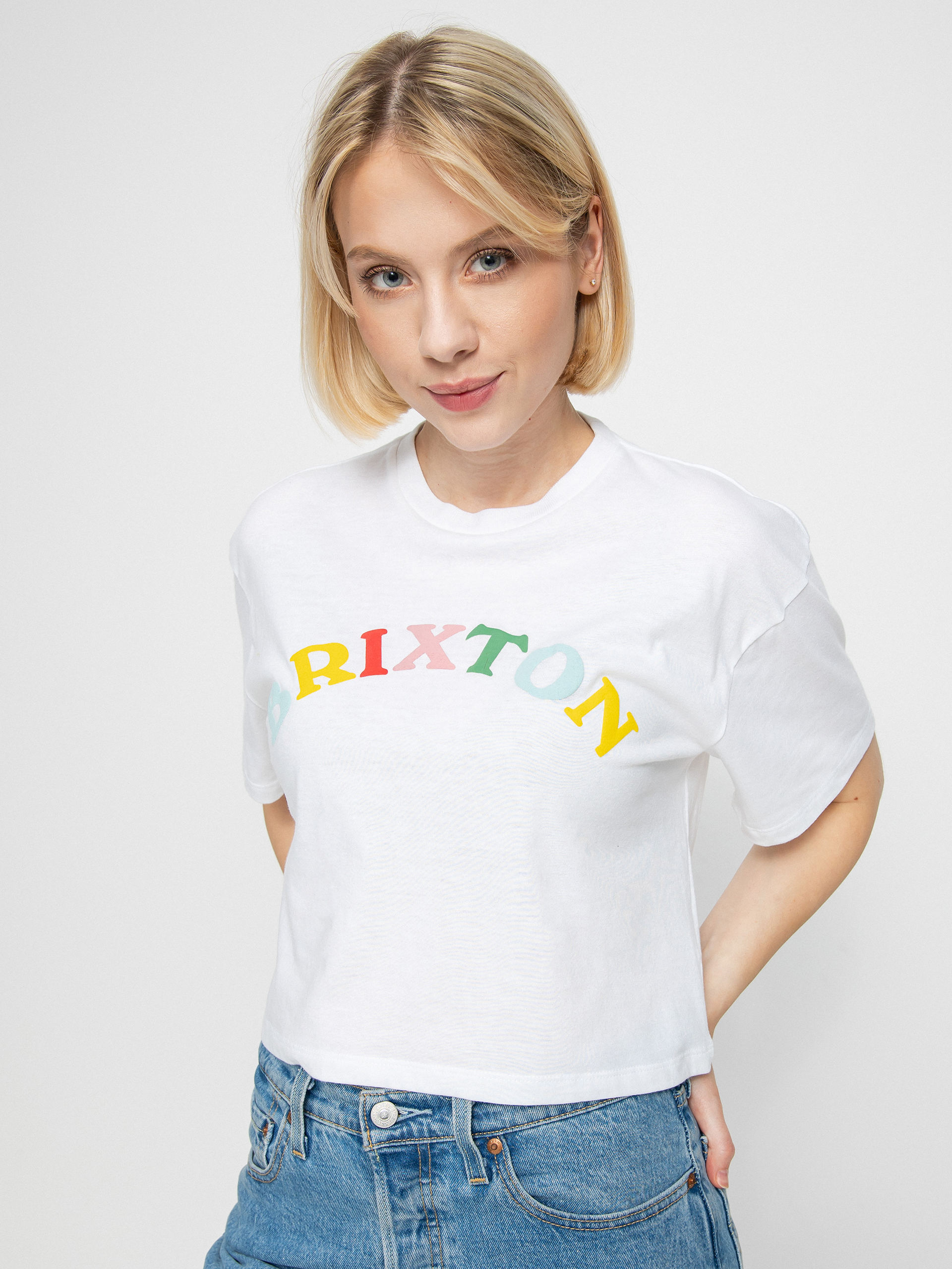 Tricou Brixton Feelings Skimmer Wmn (white)