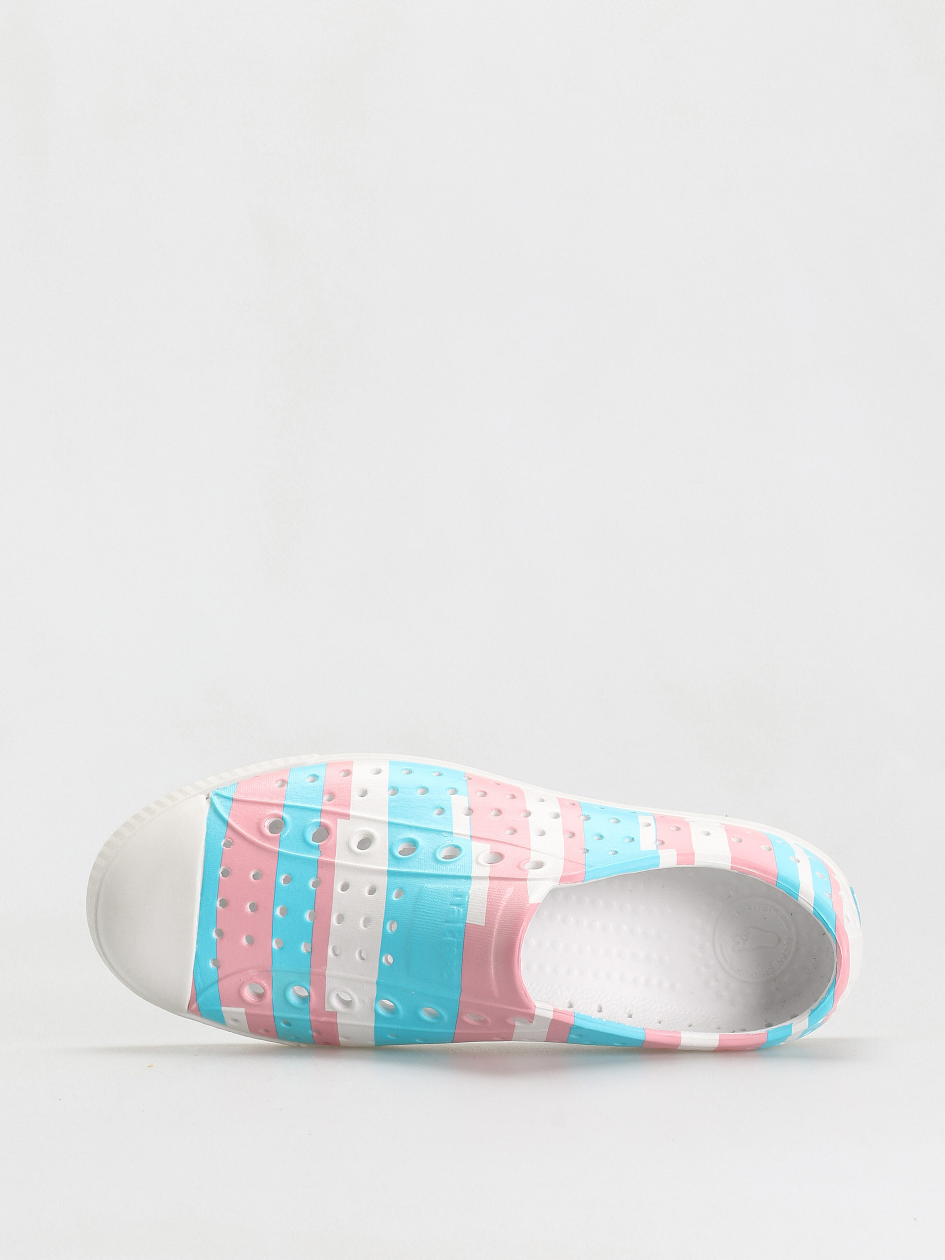 Pantofi Native Jefferson Print (shell white/shell white/pastel multi stripe)