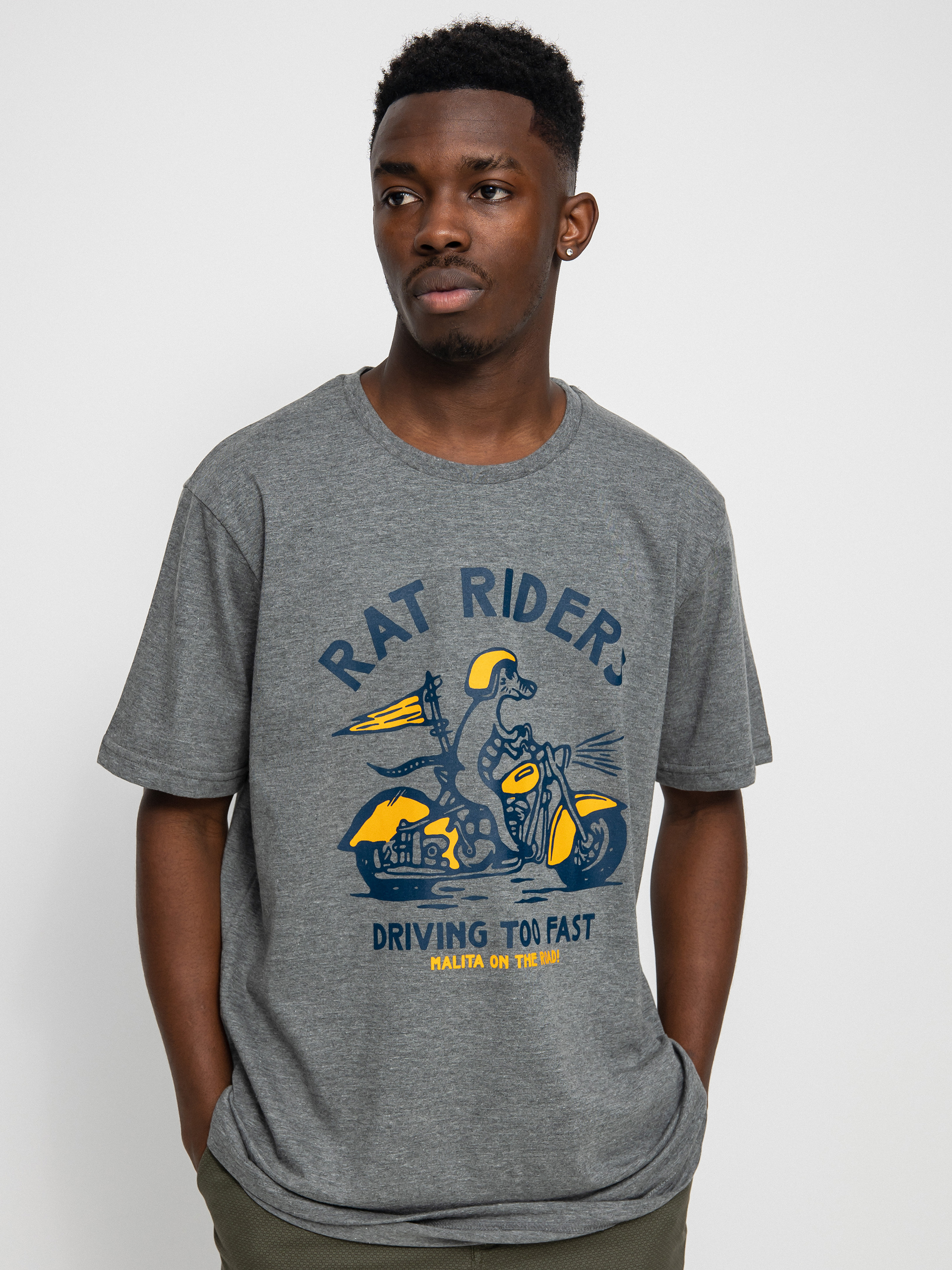 Tricou Malita Rat Riders (heather grey)