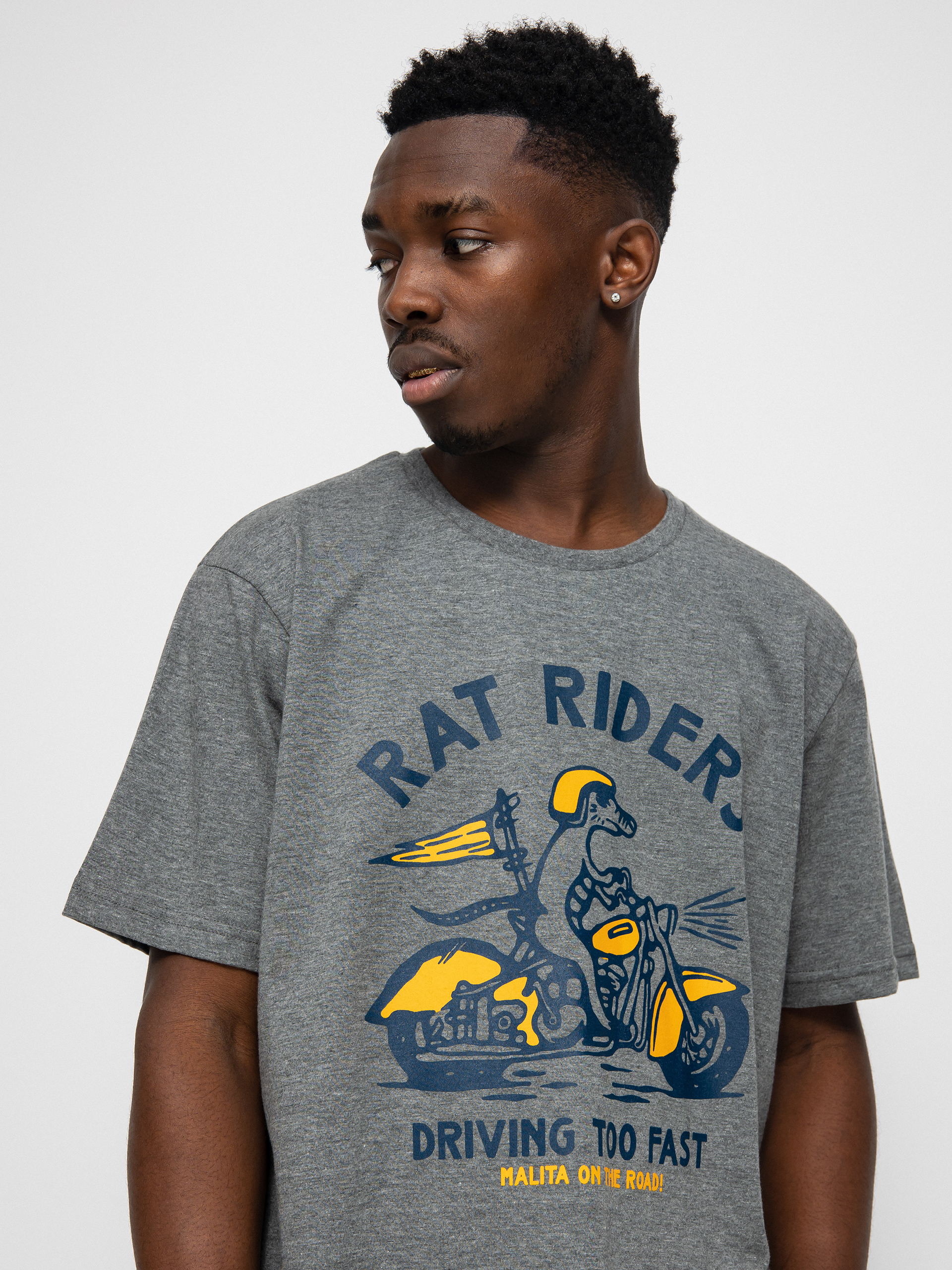 Tricou Malita Rat Riders (heather grey)