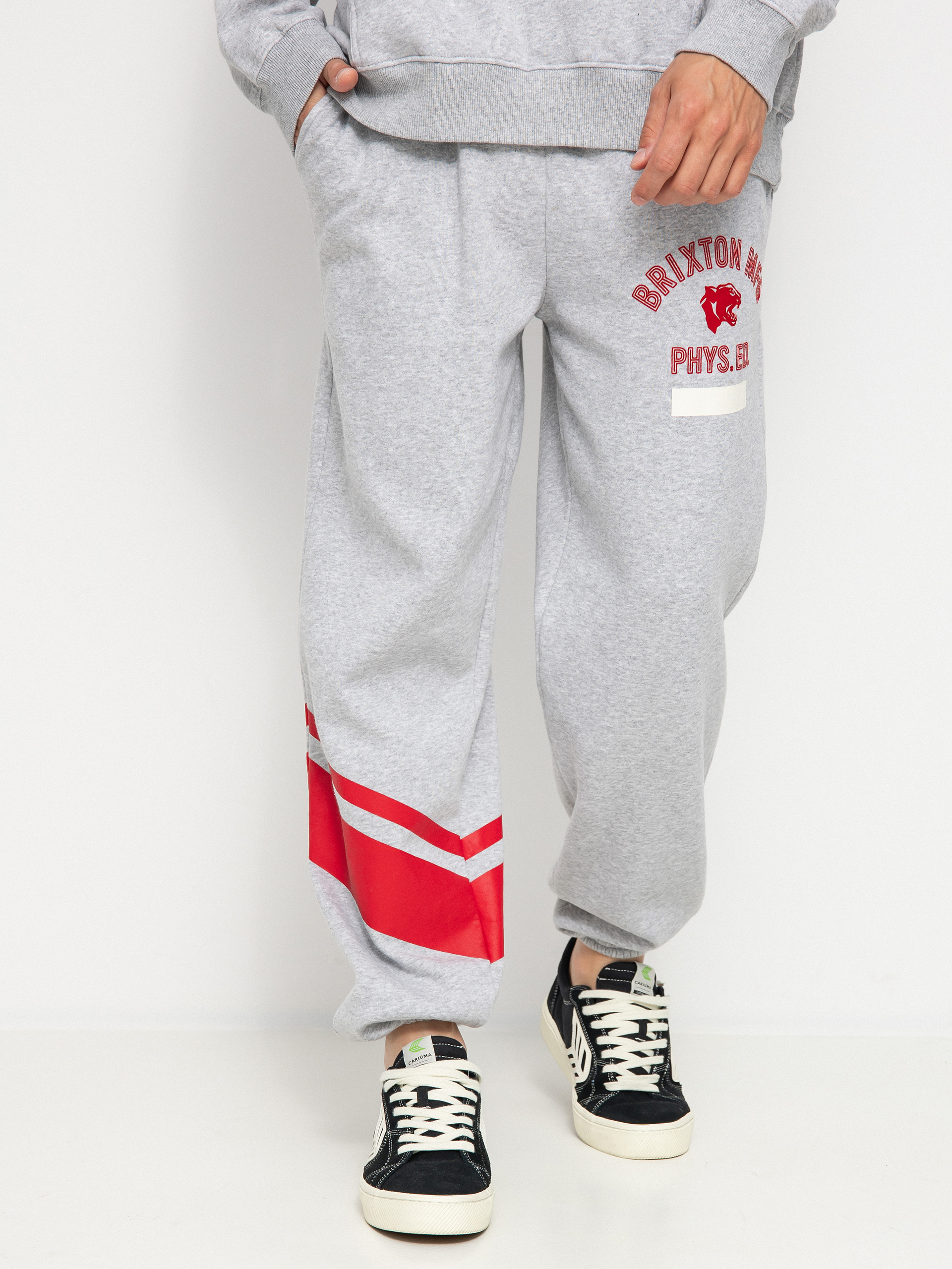Pantaloni Brixton Phys. Ed. Sweatpant (heather grey)
