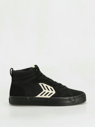 Pantofi Cariuma Catiba High Pro (all black suede and canvas ivory logo)