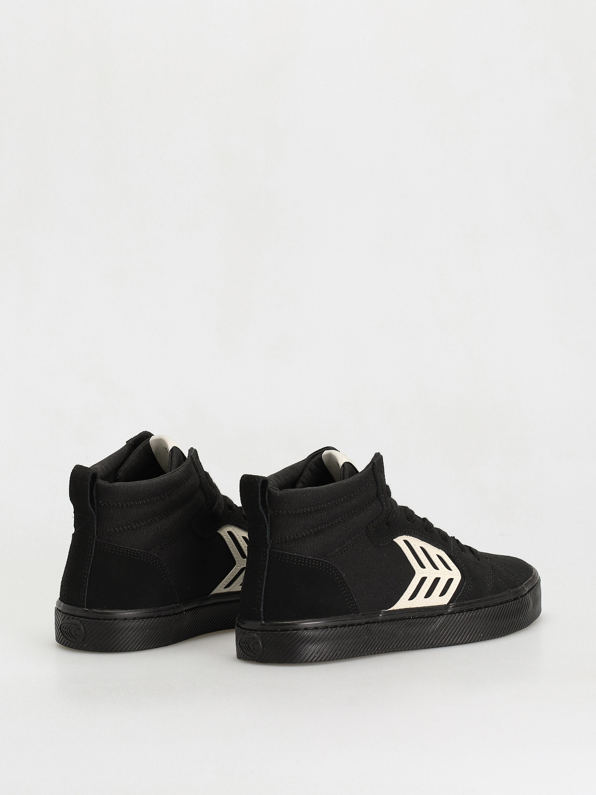 Pantofi Cariuma Catiba High Pro (all black suede and canvas ivory logo)