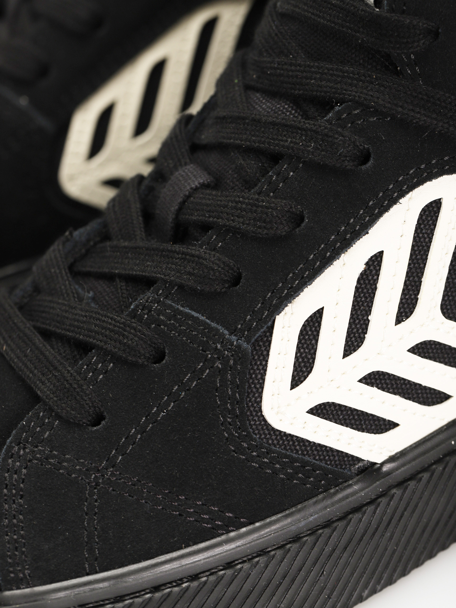 Pantofi Cariuma Catiba High Pro (all black suede and canvas ivory logo)