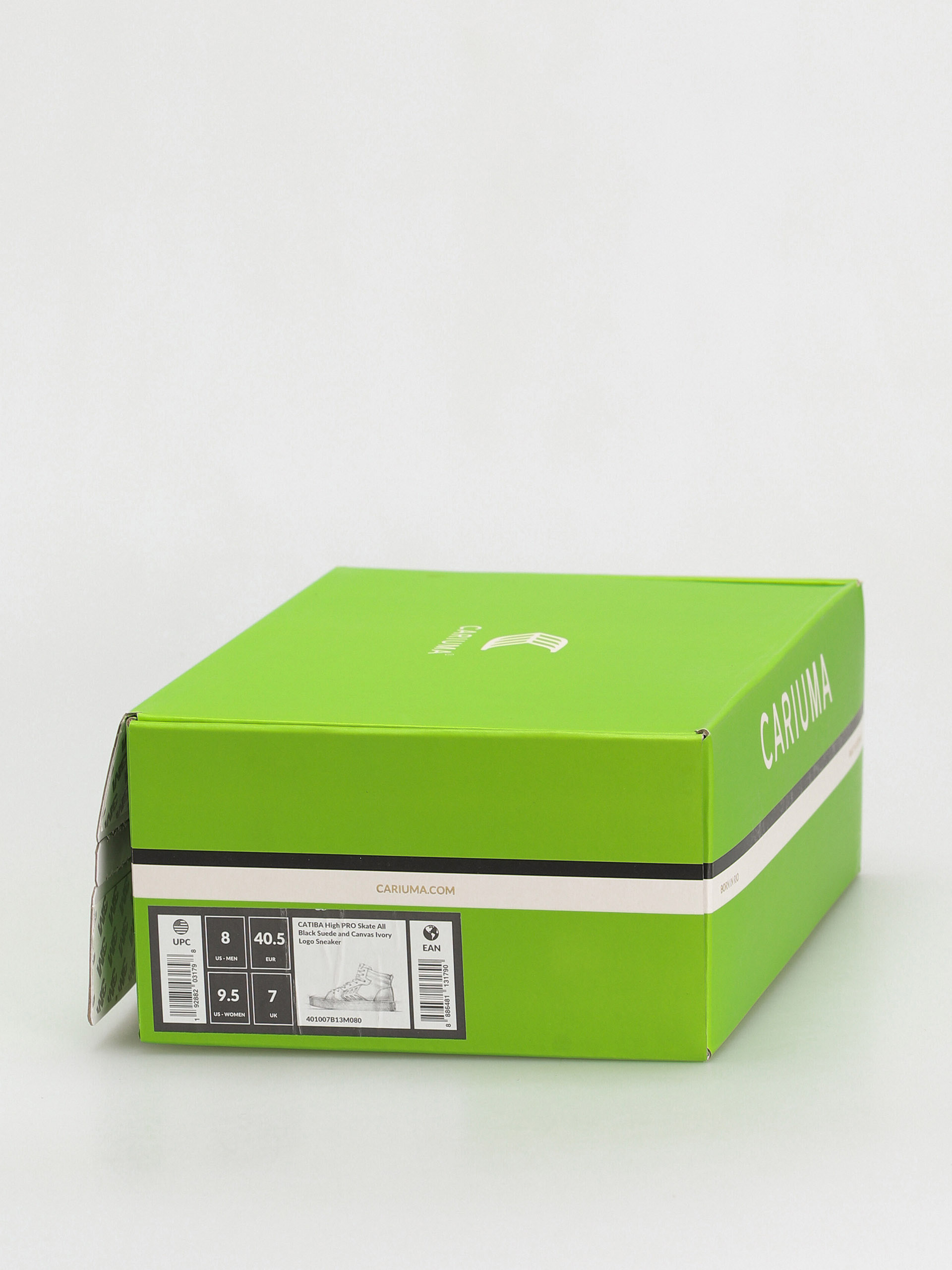 Pantofi Cariuma Catiba High Pro (all black suede and canvas ivory logo)