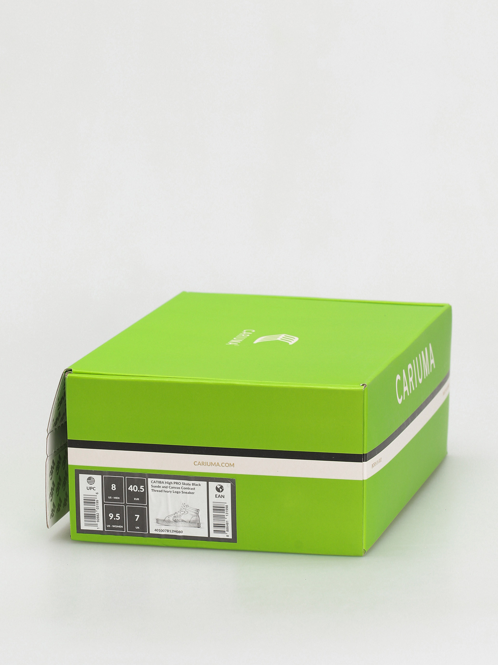 Pantofi Cariuma Catiba High Pro (black suede and canvas contrast thread ivory logo)