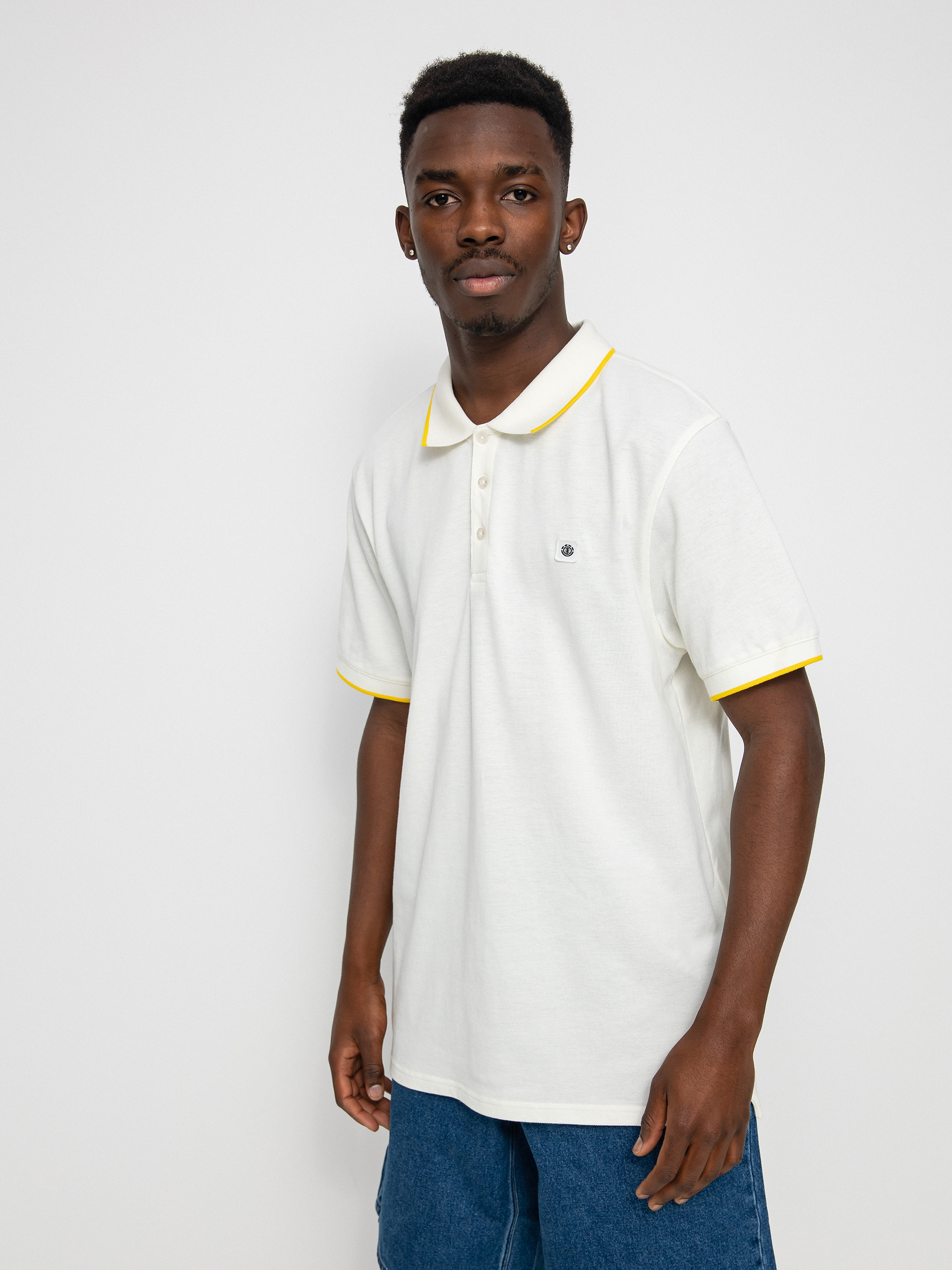 Tricou polo Element Freddie (off white)