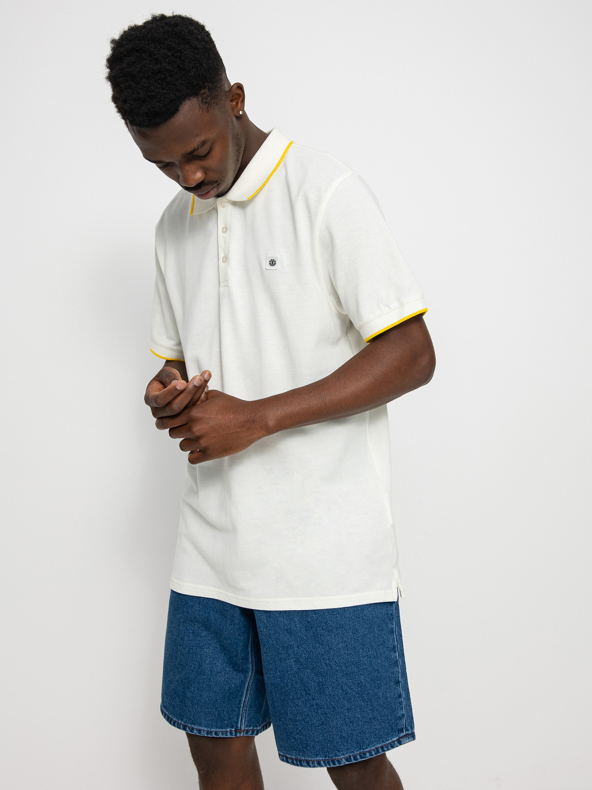 Tricou polo Element Freddie (off white)
