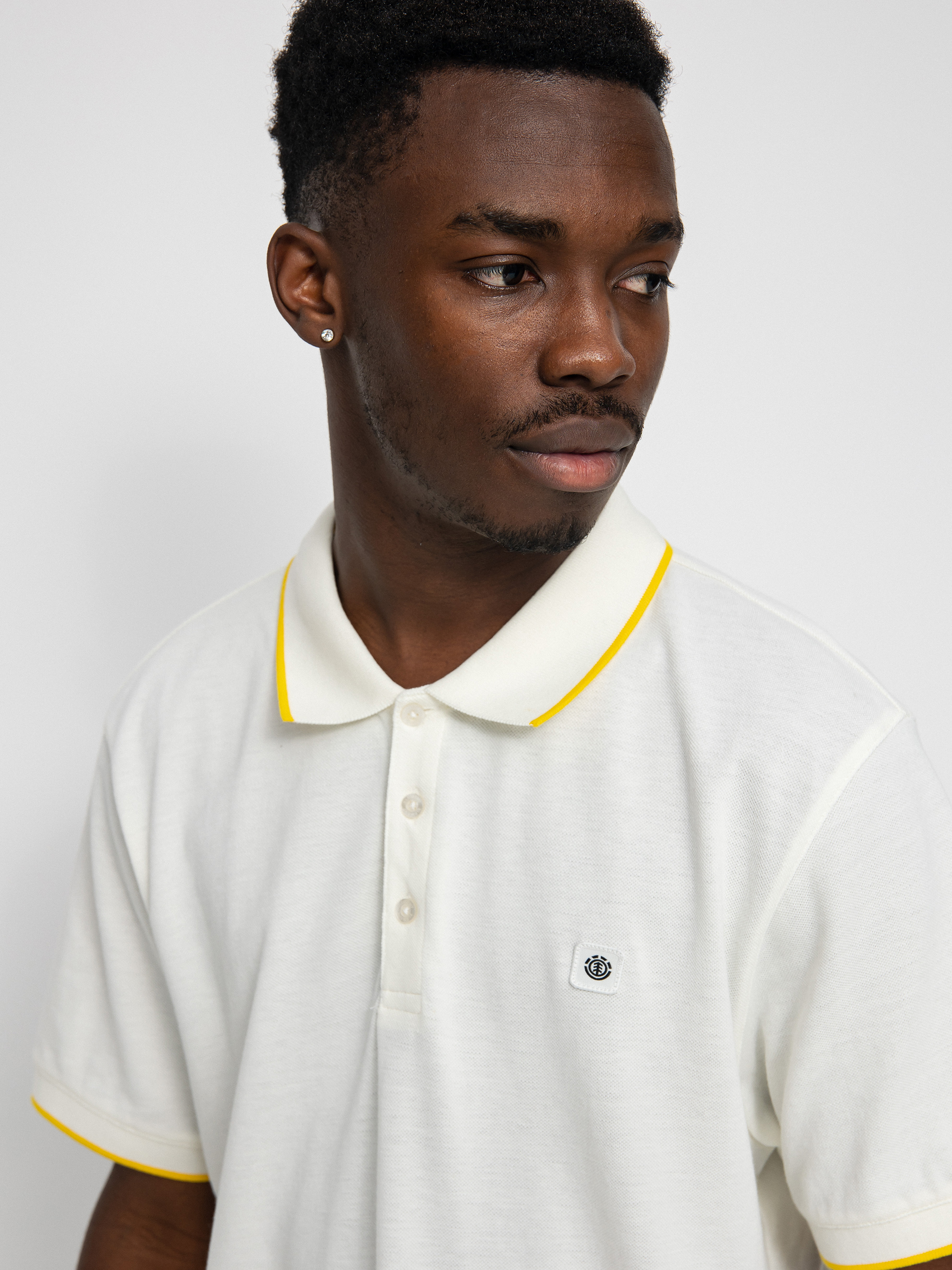 Tricou polo Element Freddie (off white)