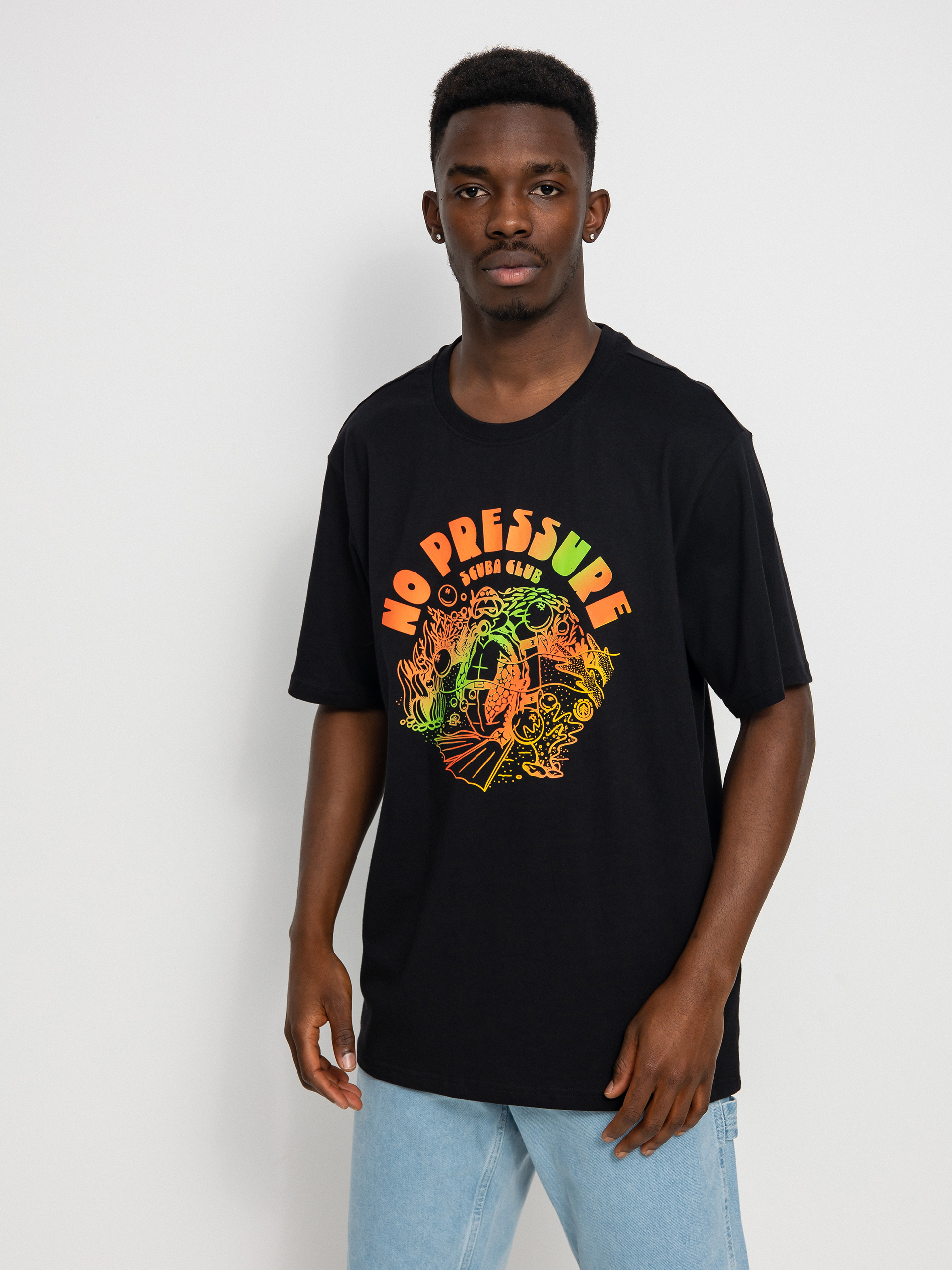 Tricou Element No Pressure (flint black)
