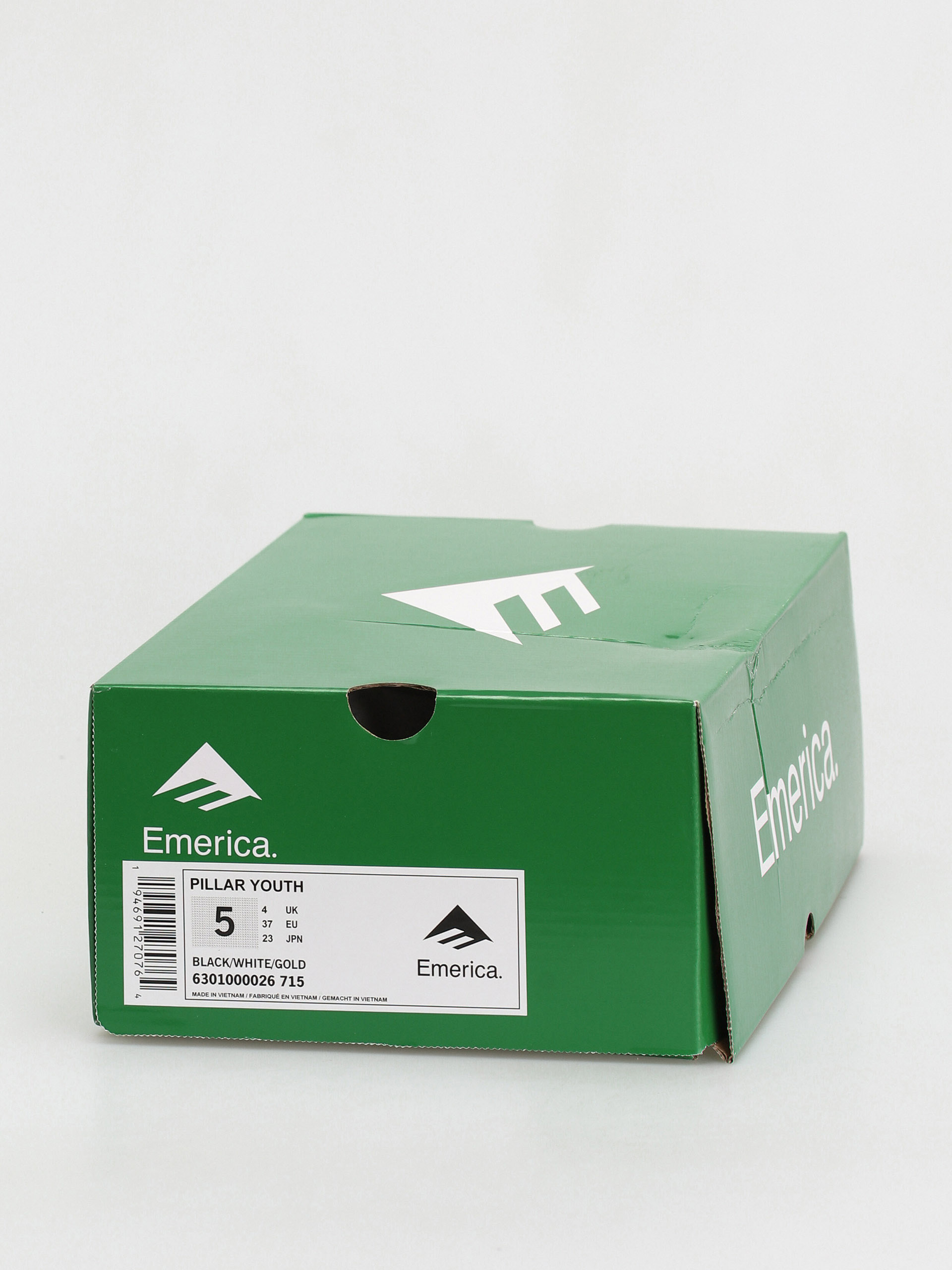 Pantofi Emerica Pillar Youth (black/white/gold)