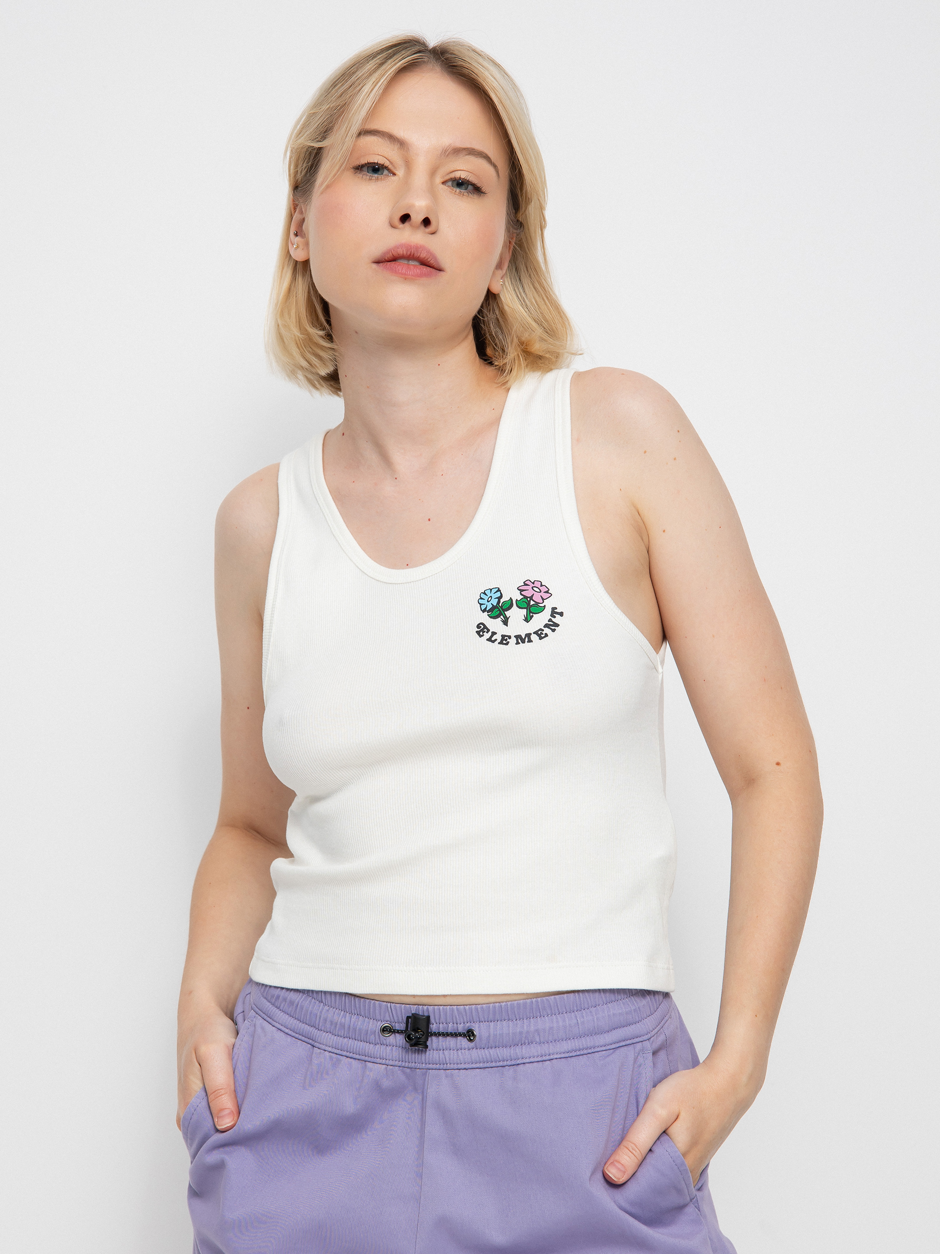 Tricou Element Koszulka Smile Crop Wmn (off white)