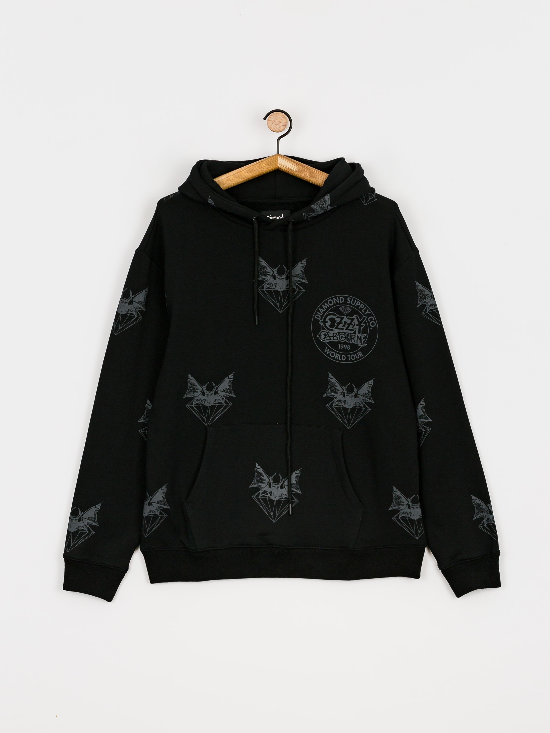 Hanorac Diamond Supply Co. Hellbat Allover Print (black)