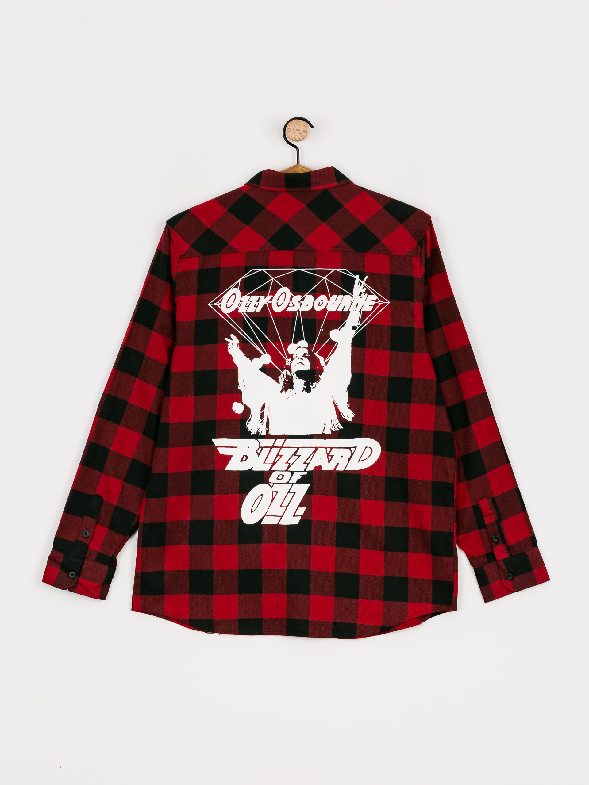 Cămașă Diamond Supply Co. Dark Idol Flannel (red)