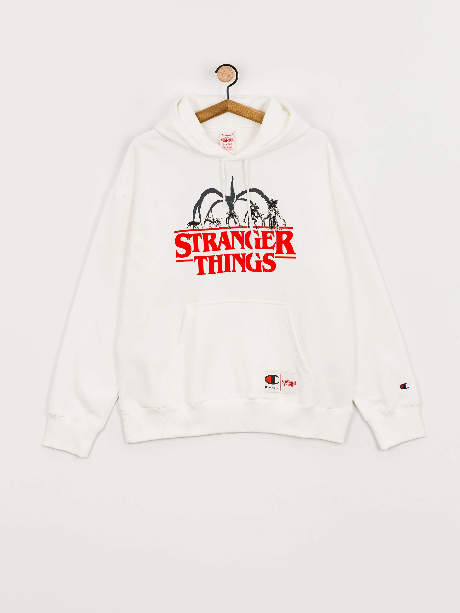 Hanorac cu glugă Champion X Stranger Things Hooded Sweatshirt 217780 HD (wht)