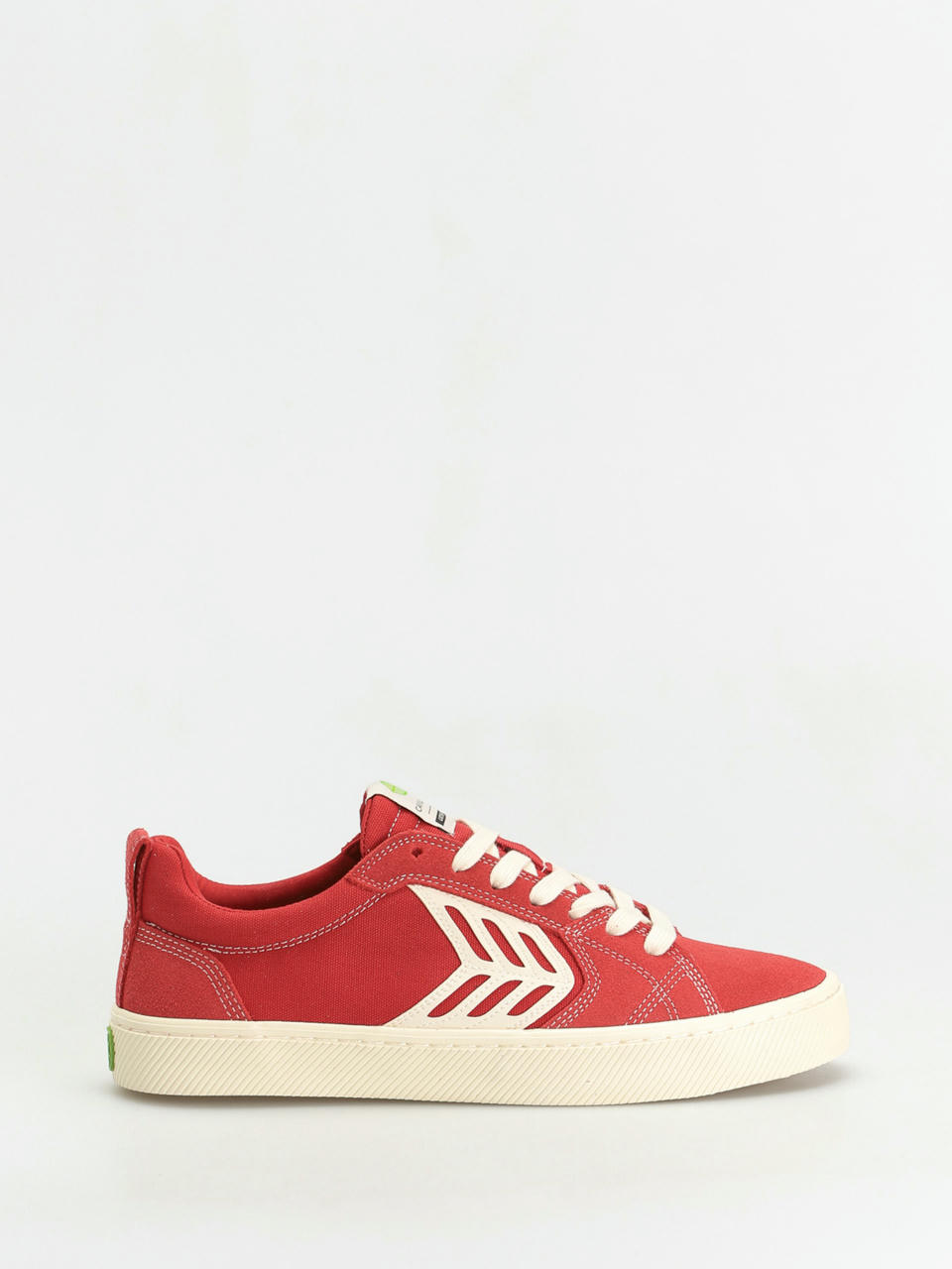 Pantofi Cariuma Catiba Pro (samba red suede and canvas contrast thread ivory logo)