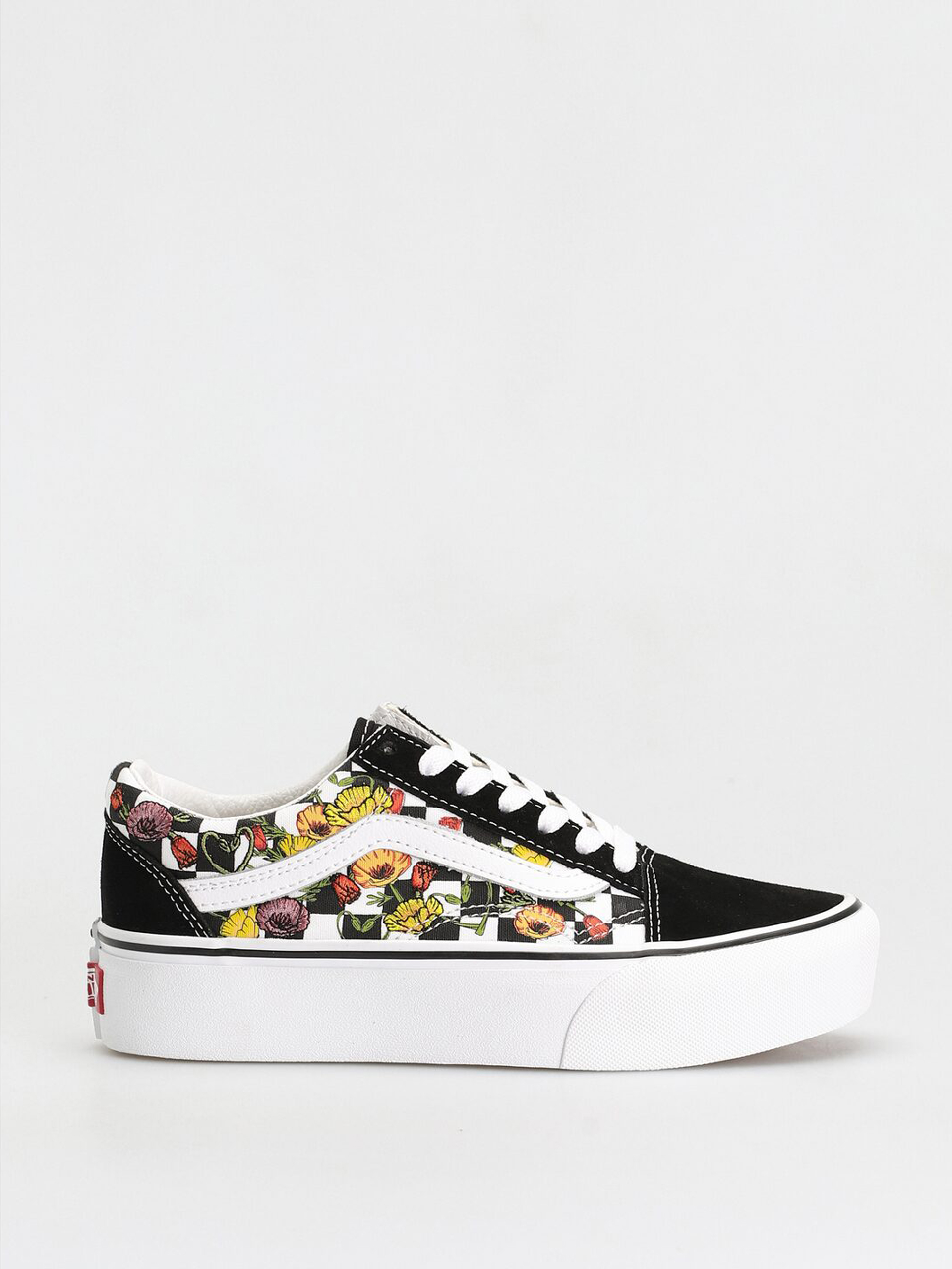 Pantofi Vans Old Skool Platform (poppy checkerboard black/multi)