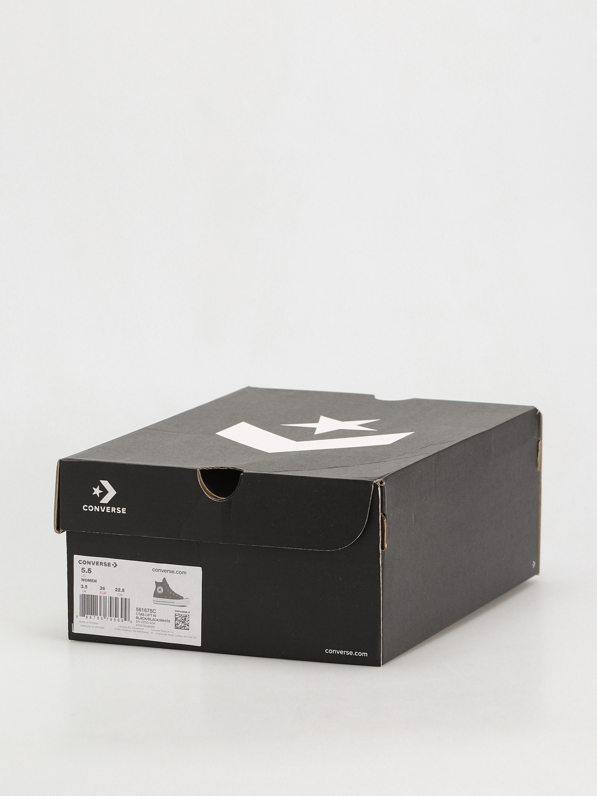 Teniși Converse Chuck Taylor All Star Lift Hi Wmn (black/black/white)