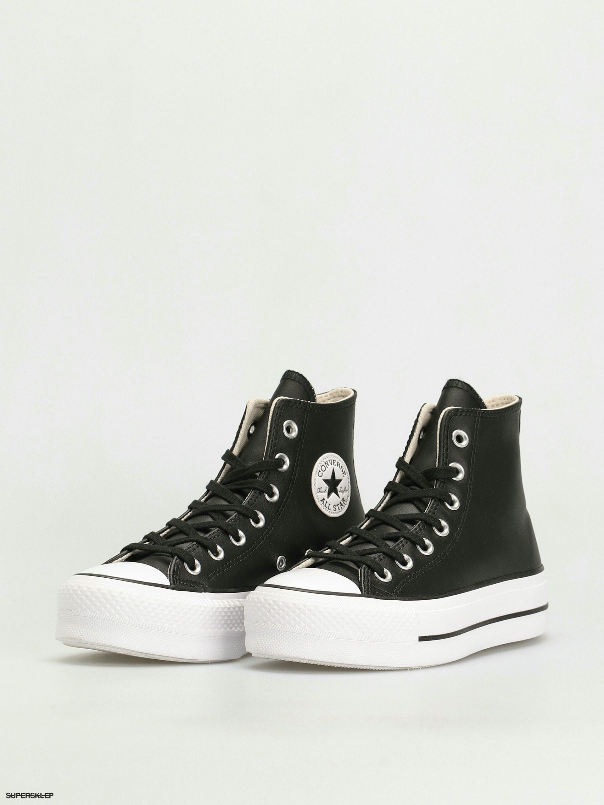 Teni i Converse Chuck Taylor All Star Lift Hi Wmn black black white