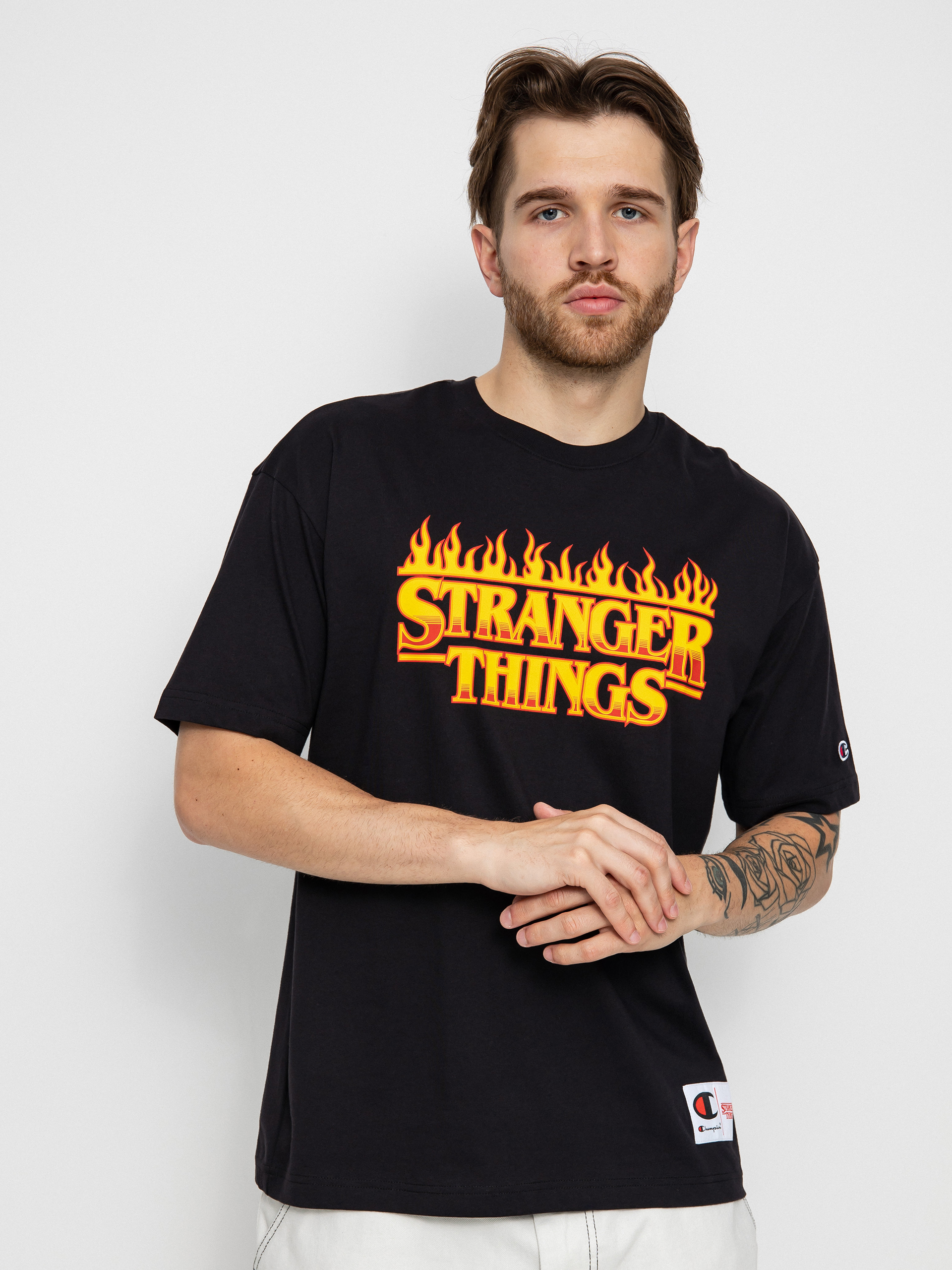 Tricou Champion X Stranger Things Crewneck T-Shirt 217791 (nbk)